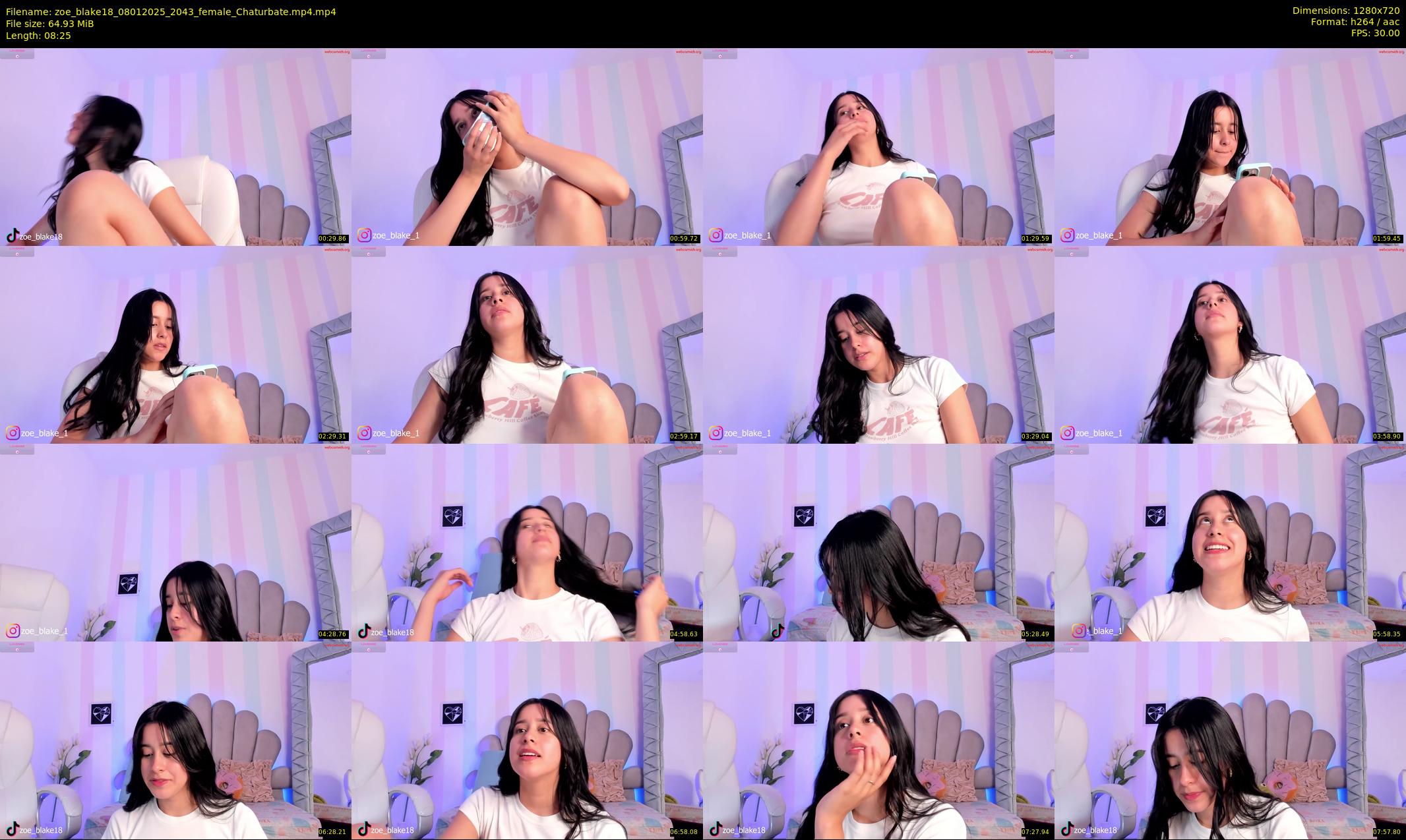 zoe_blake18 — 9 minute Chaturbate female cam show recording, 720p, Jan 8, 2025