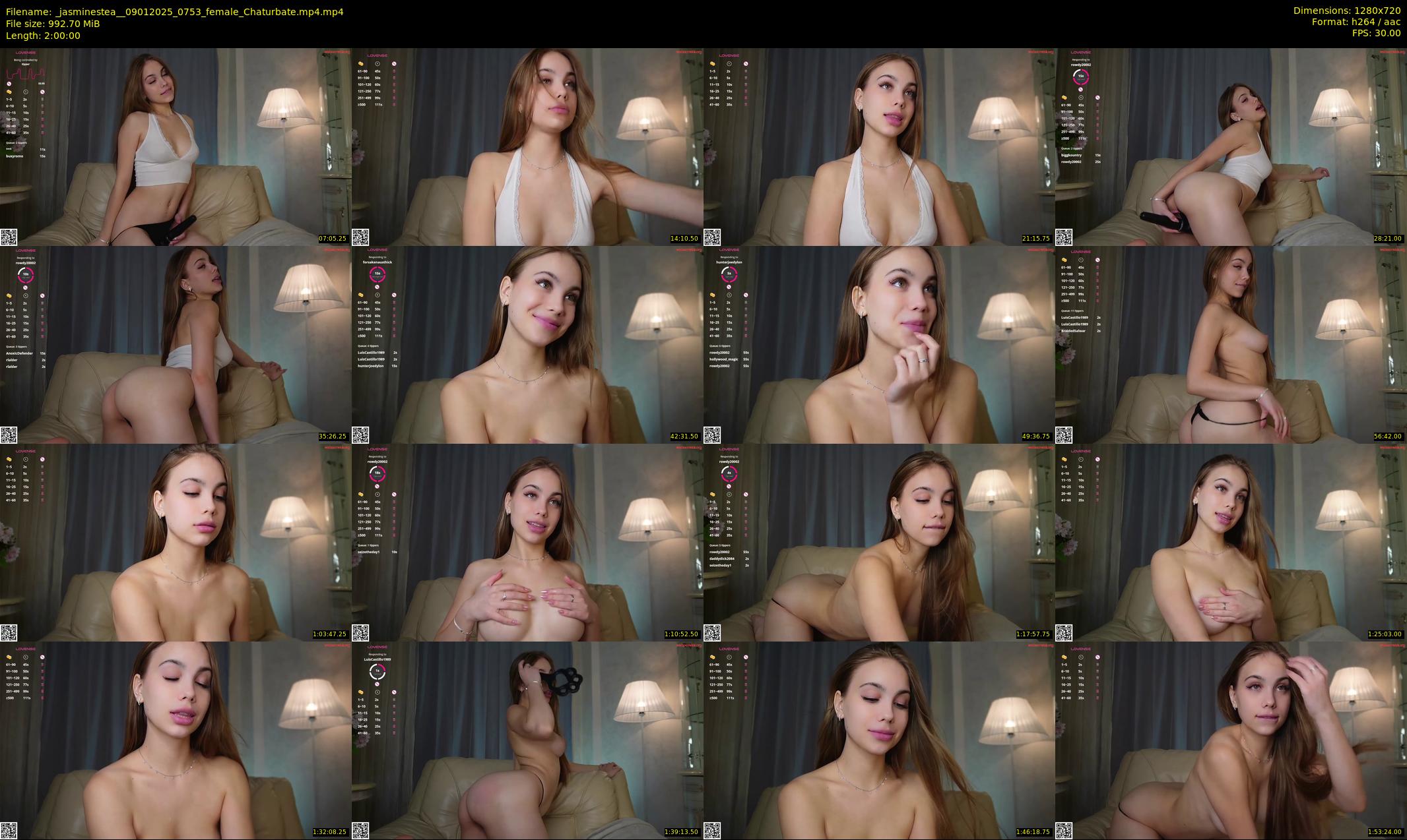 _jasminestea_ — 120 minute Chaturbate female cam show recording, 720p, Jan 9, 2025