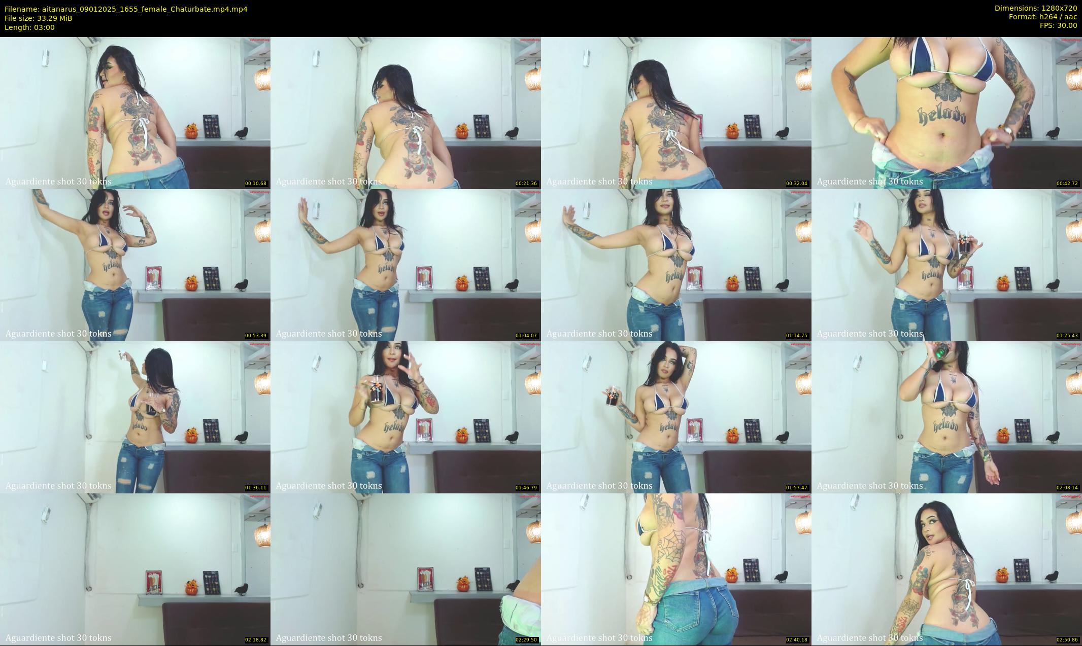aitanarus — 3 minute Chaturbate female cam show recording, 720p, Jan 9, 2025