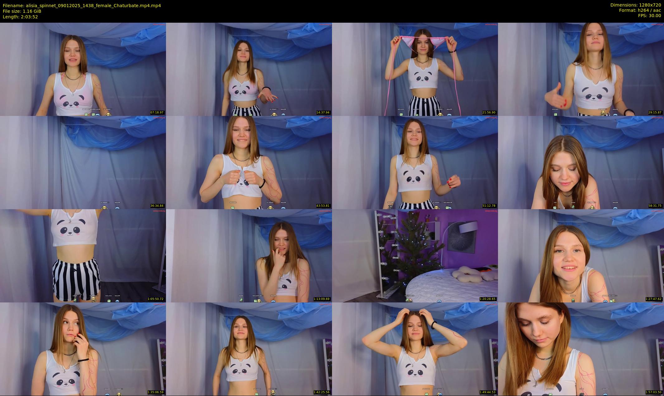 alisia_spinnet — 124 minute Chaturbate female cam show recording, 720p, Jan 9, 2025