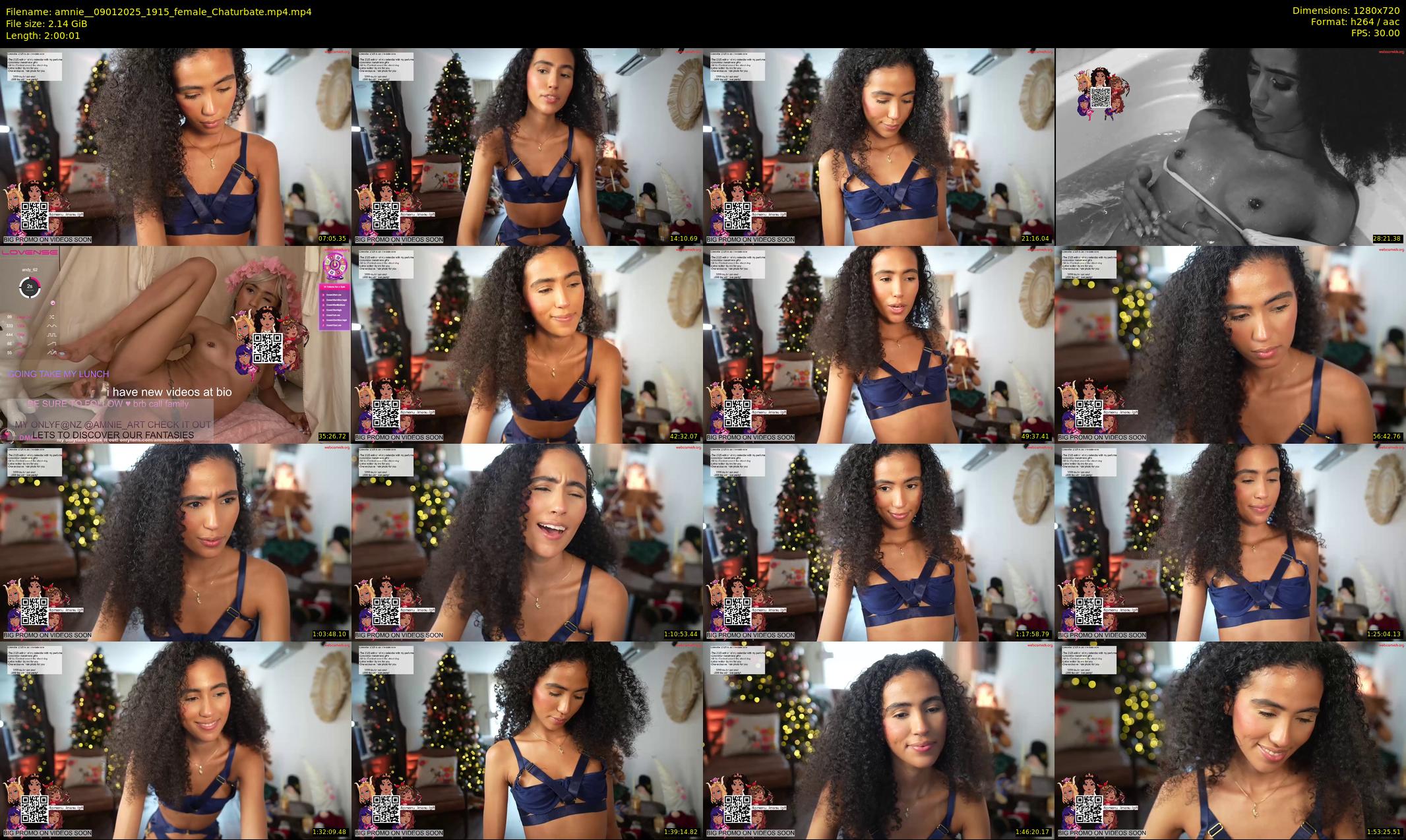 amnie_ — 121 minute Chaturbate female cam show recording, 720p, Jan 9, 2025