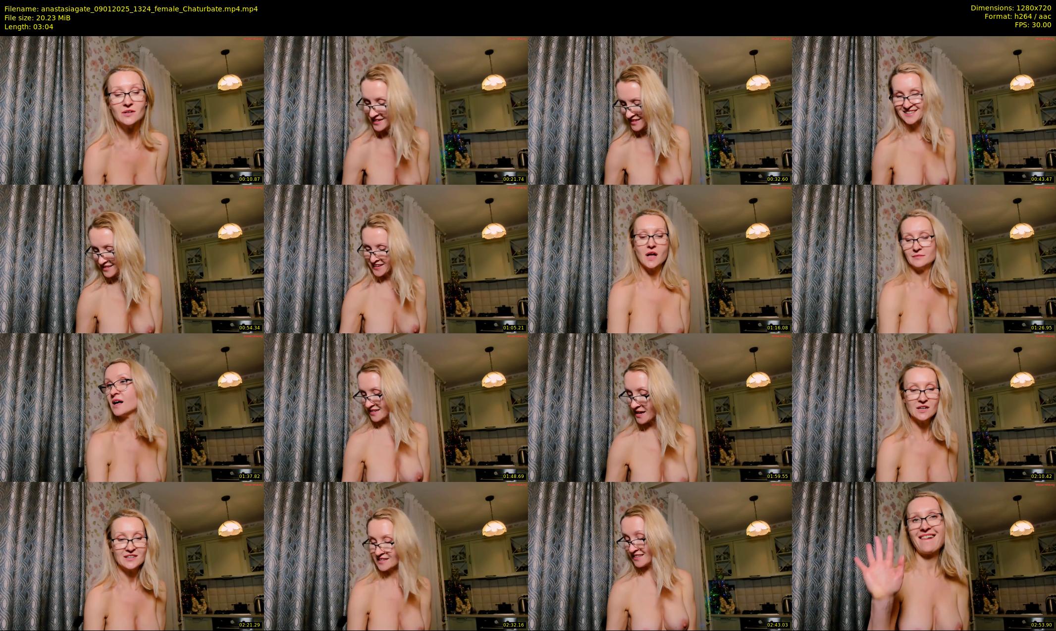 anastasiagate — 4 minute Chaturbate female cam show recording, 720p, Jan 9, 2025