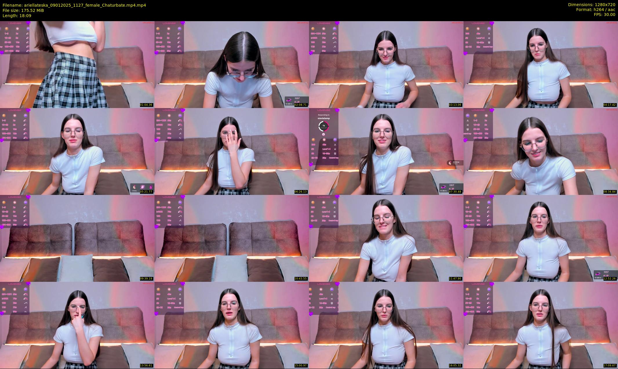 ariellateska — 19 minute Chaturbate female cam show recording, 720p, Jan 9, 2025