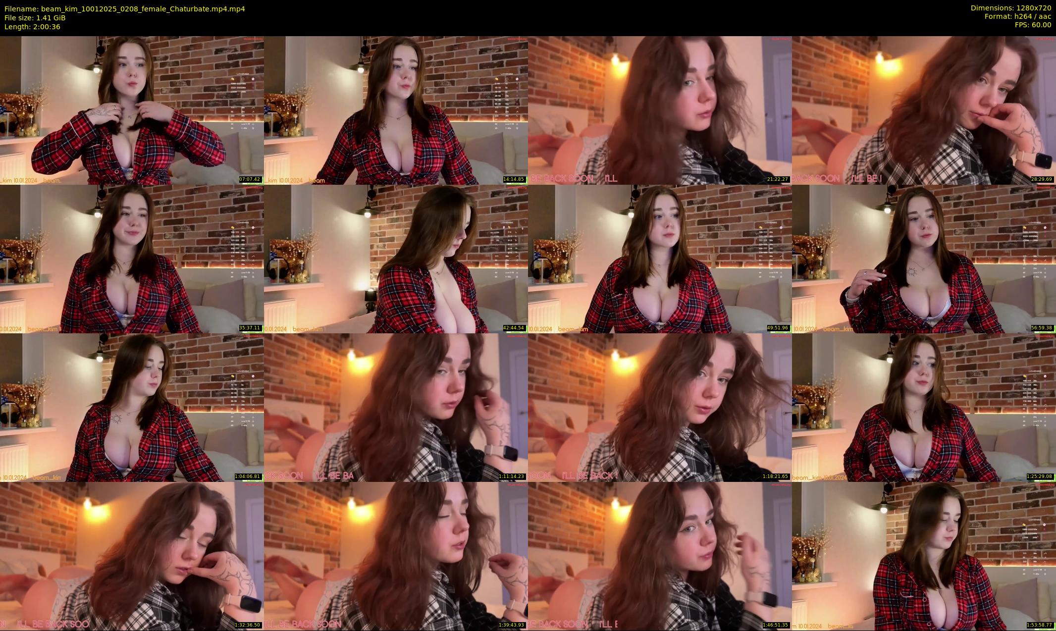 beam_kim — 121 minute Chaturbate female cam show recording, 720p, Jan 10, 2025