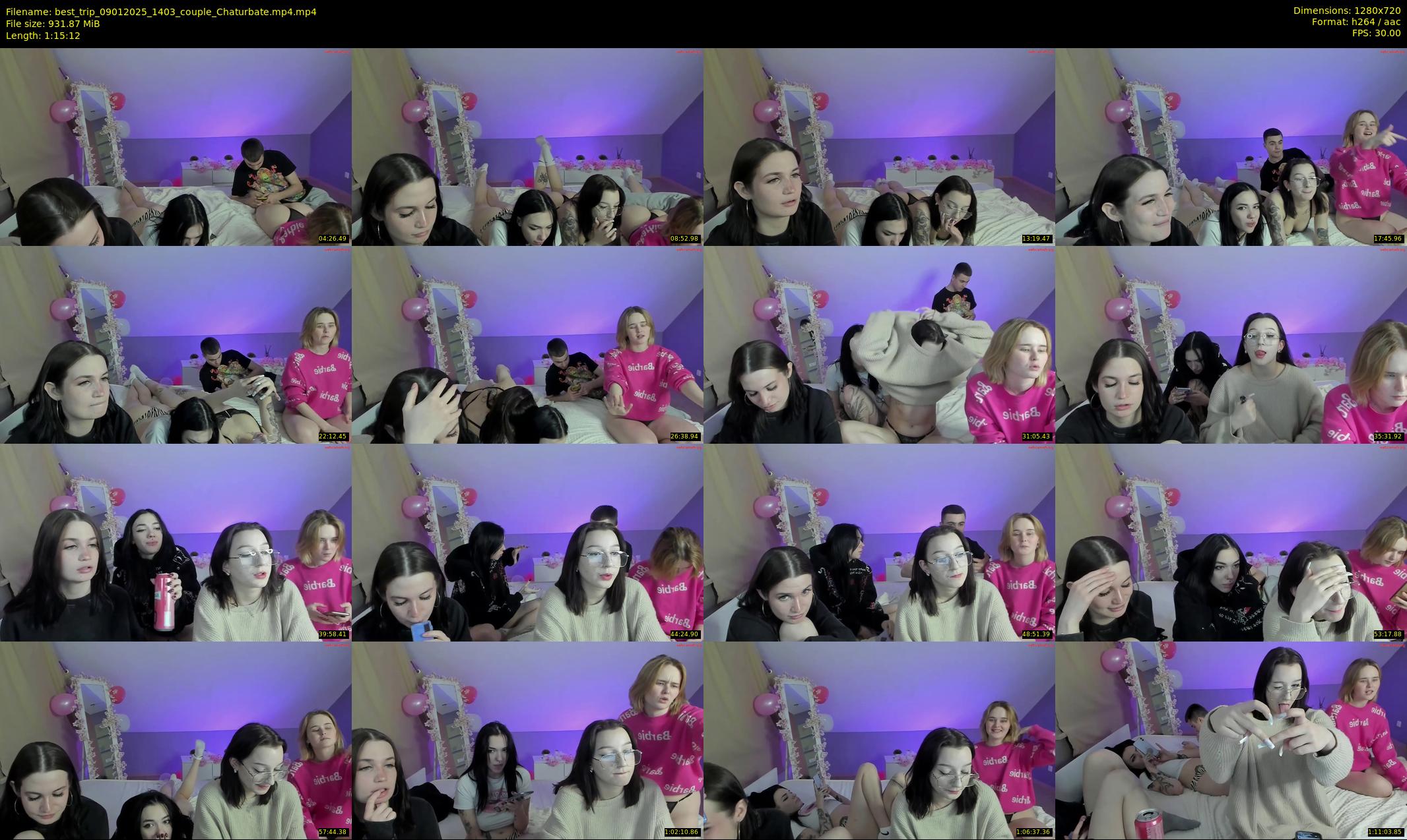 best_trip — 76 minute Chaturbate couple cam show recording, 720p, Jan 9, 2025