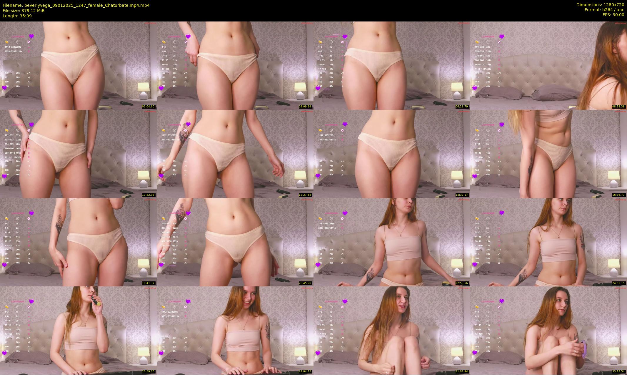 beverlyvega — 36 minute Chaturbate couple cam show recording, 720p, Jan 9, 2025