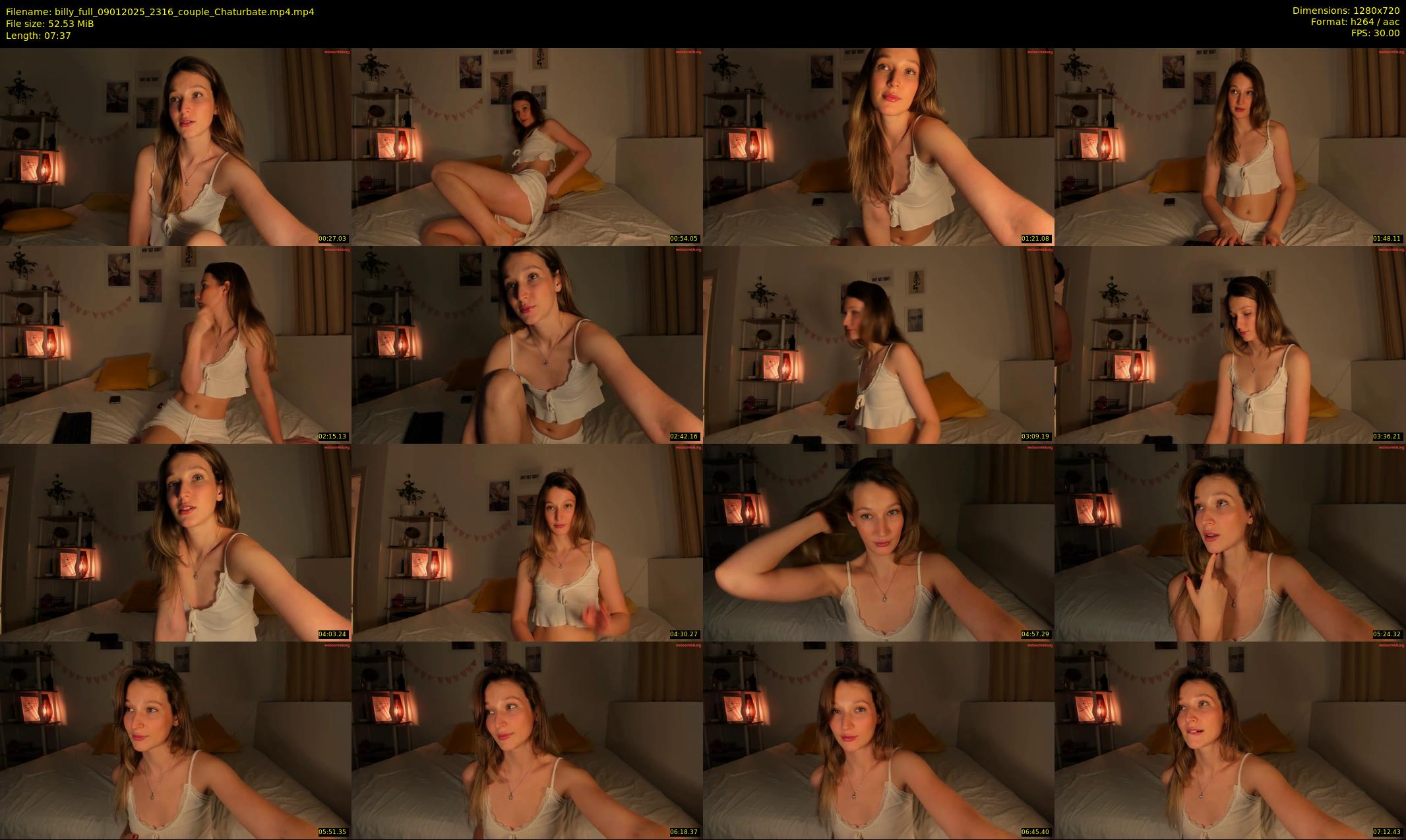 billy_full — 8 minute Chaturbate couple cam show recording, 720p, Jan 9, 2025