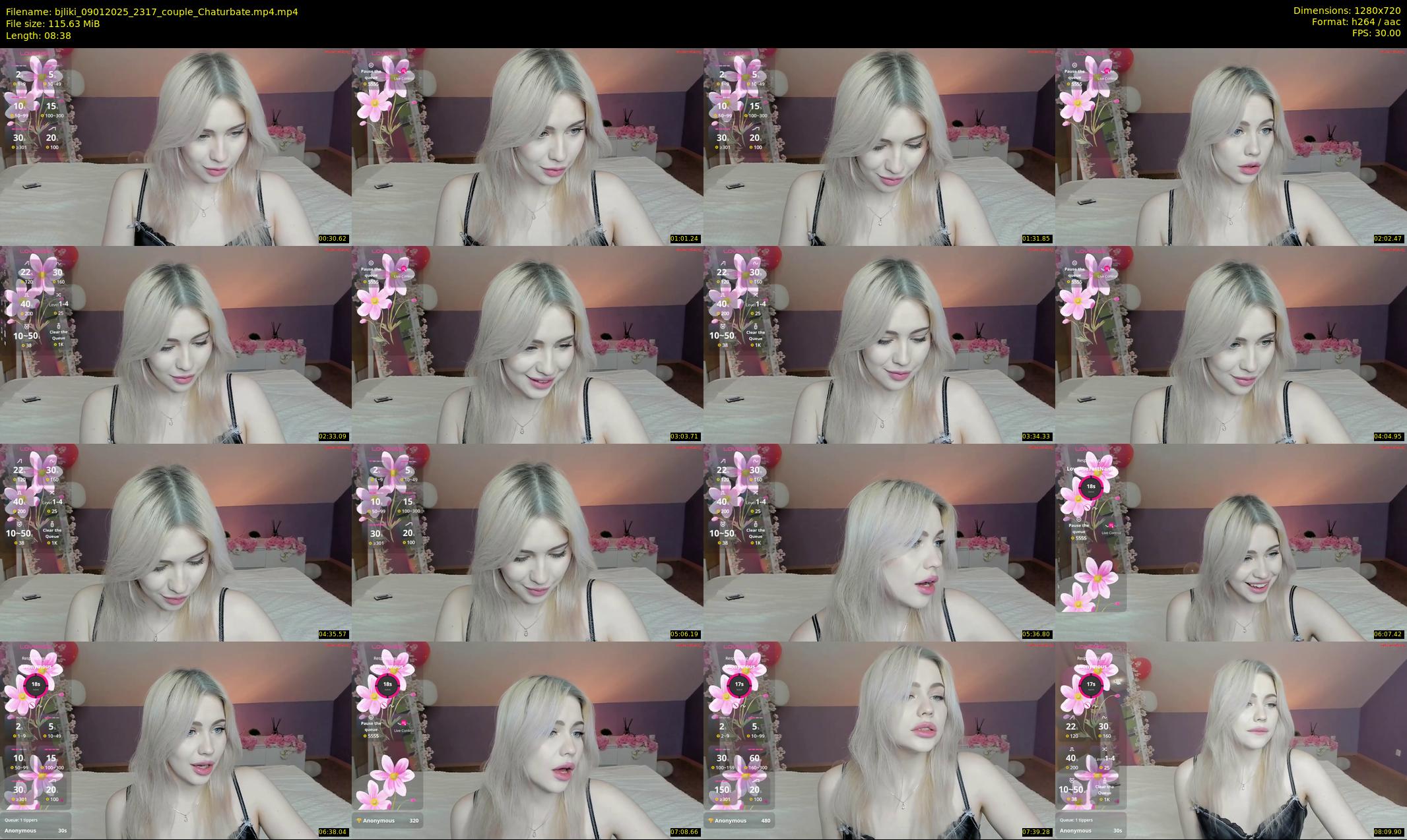bjliki — 9 minute Chaturbate couple cam show recording, 720p, Jan 9, 2025