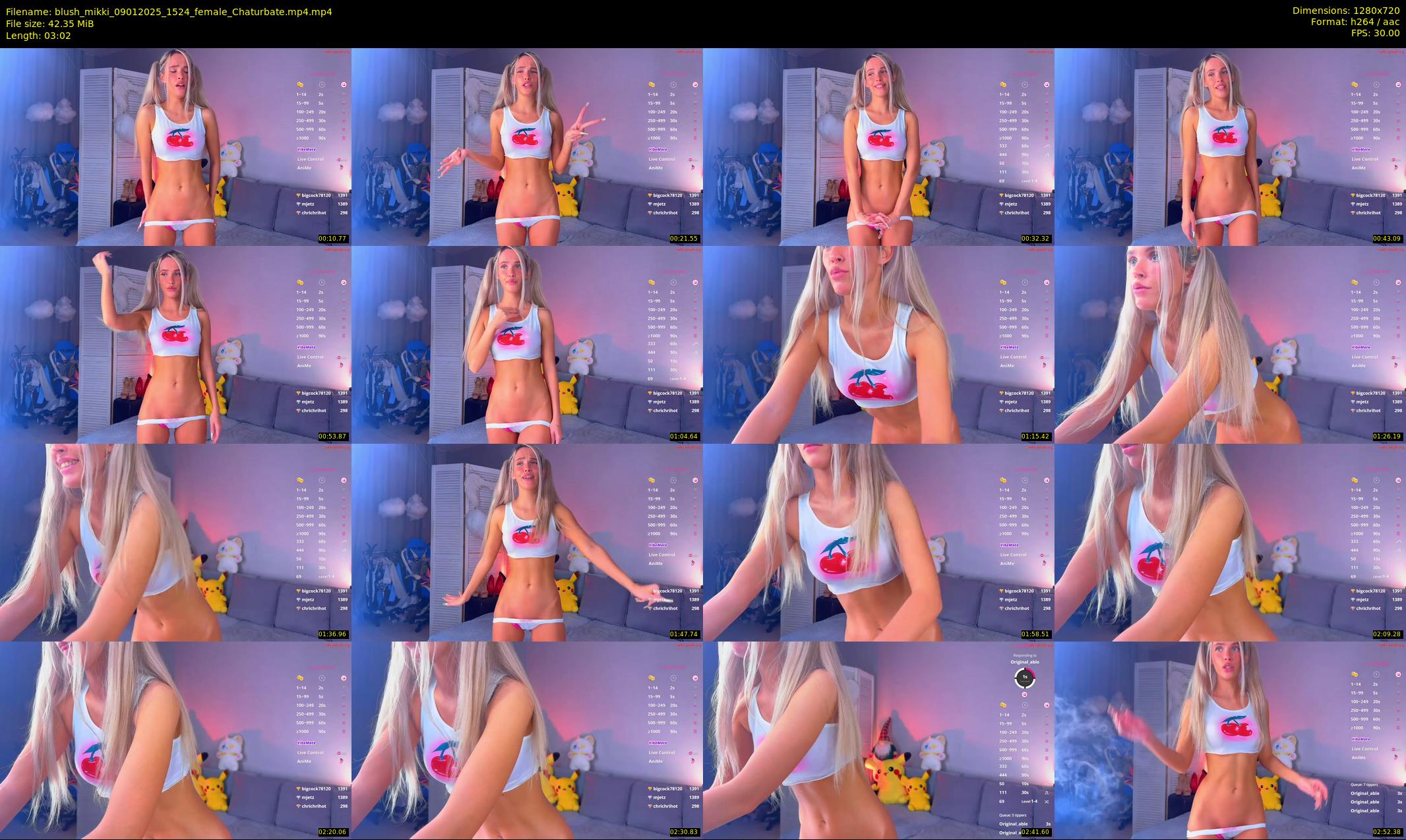 blush_mikki — 4 minute Chaturbate female cam show recording, 720p, Jan 9, 2025