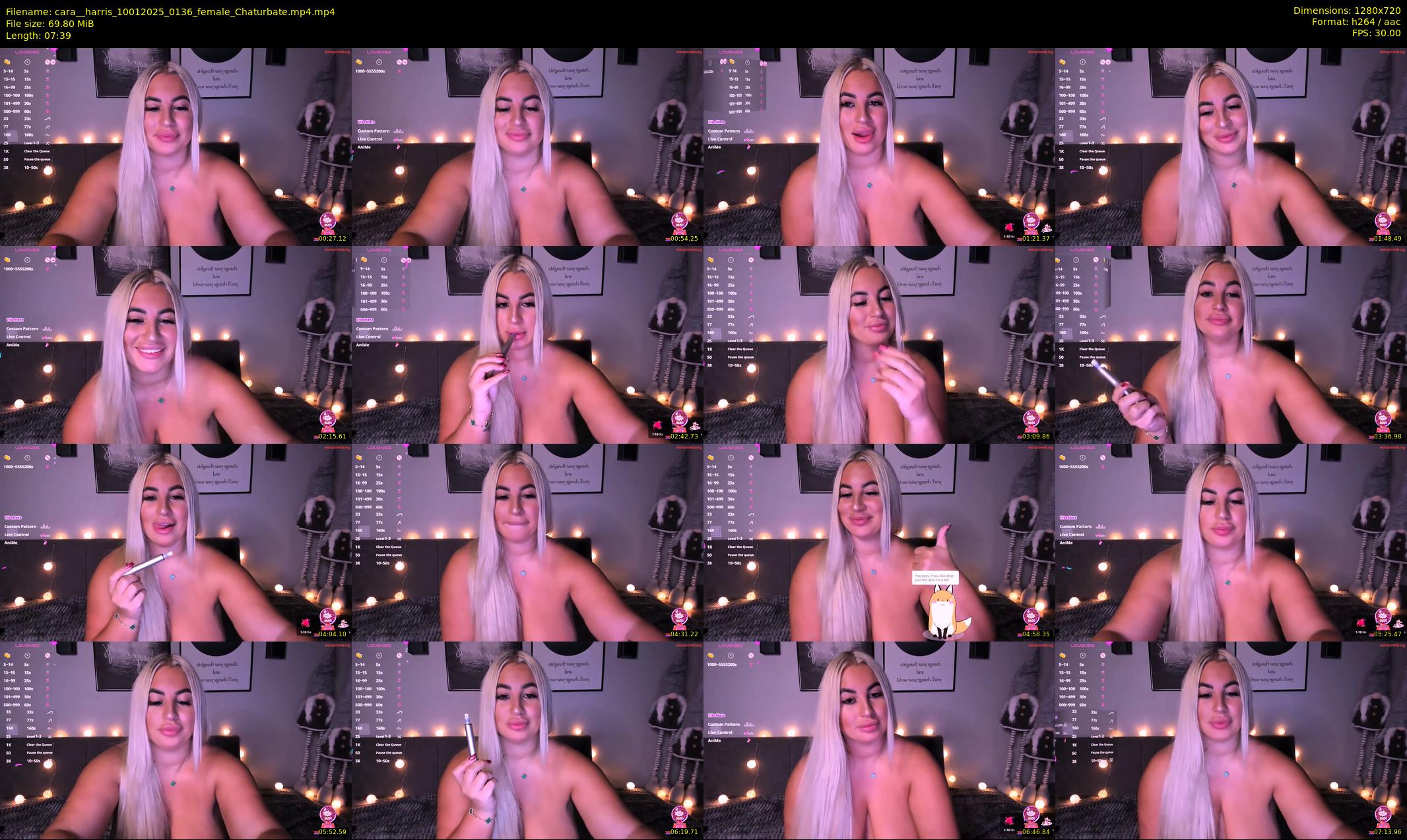 cara__harris — 8 minute Chaturbate female cam show recording, 720p, Jan 10, 2025