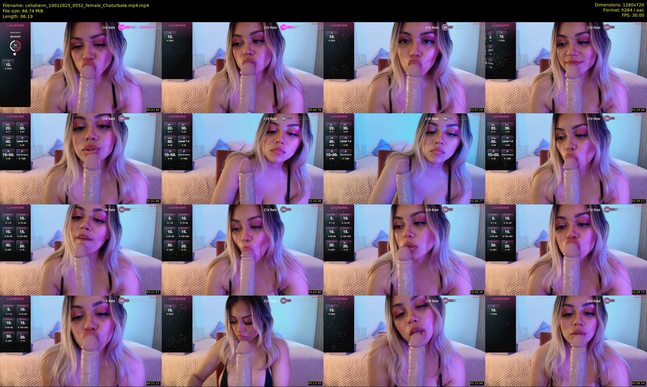 celiahenn — 7 minute Chaturbate female cam show recording, 720p, Jan 10, 2025