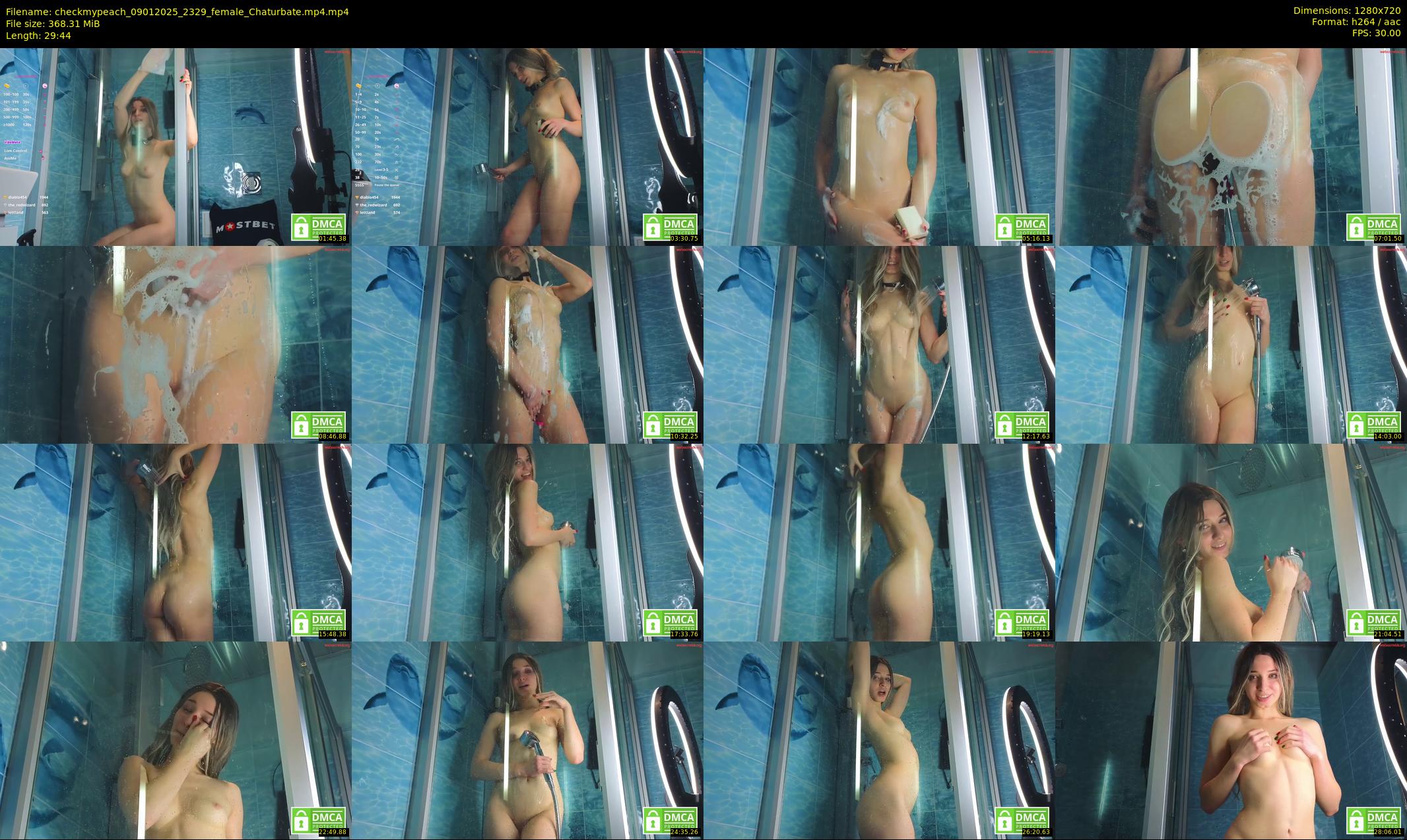checkmypeach — 30 minute Chaturbate female cam show recording, 720p, Jan 9, 2025