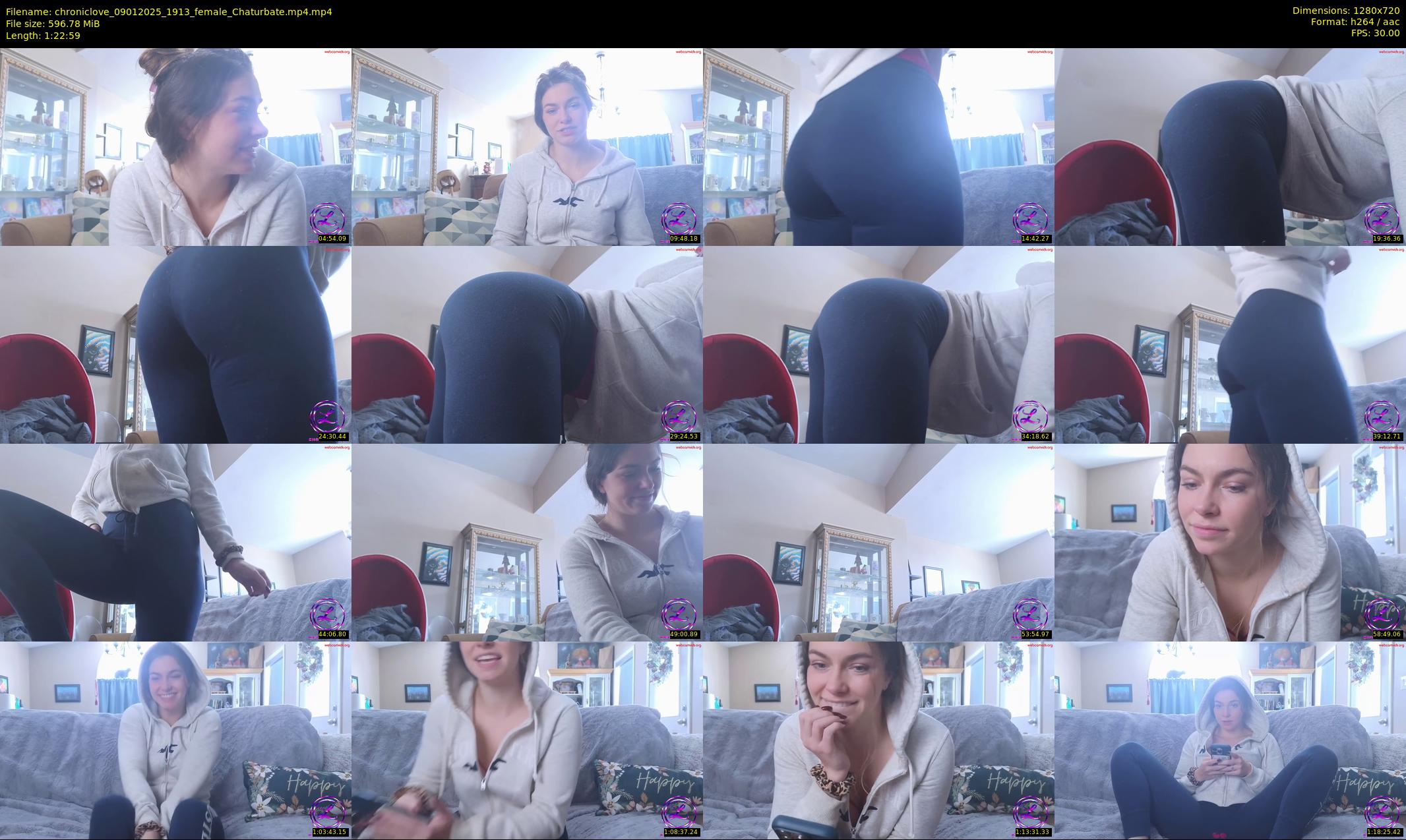 chroniclove — 83 minute Chaturbate female cam show recording, 720p, Jan 9, 2025