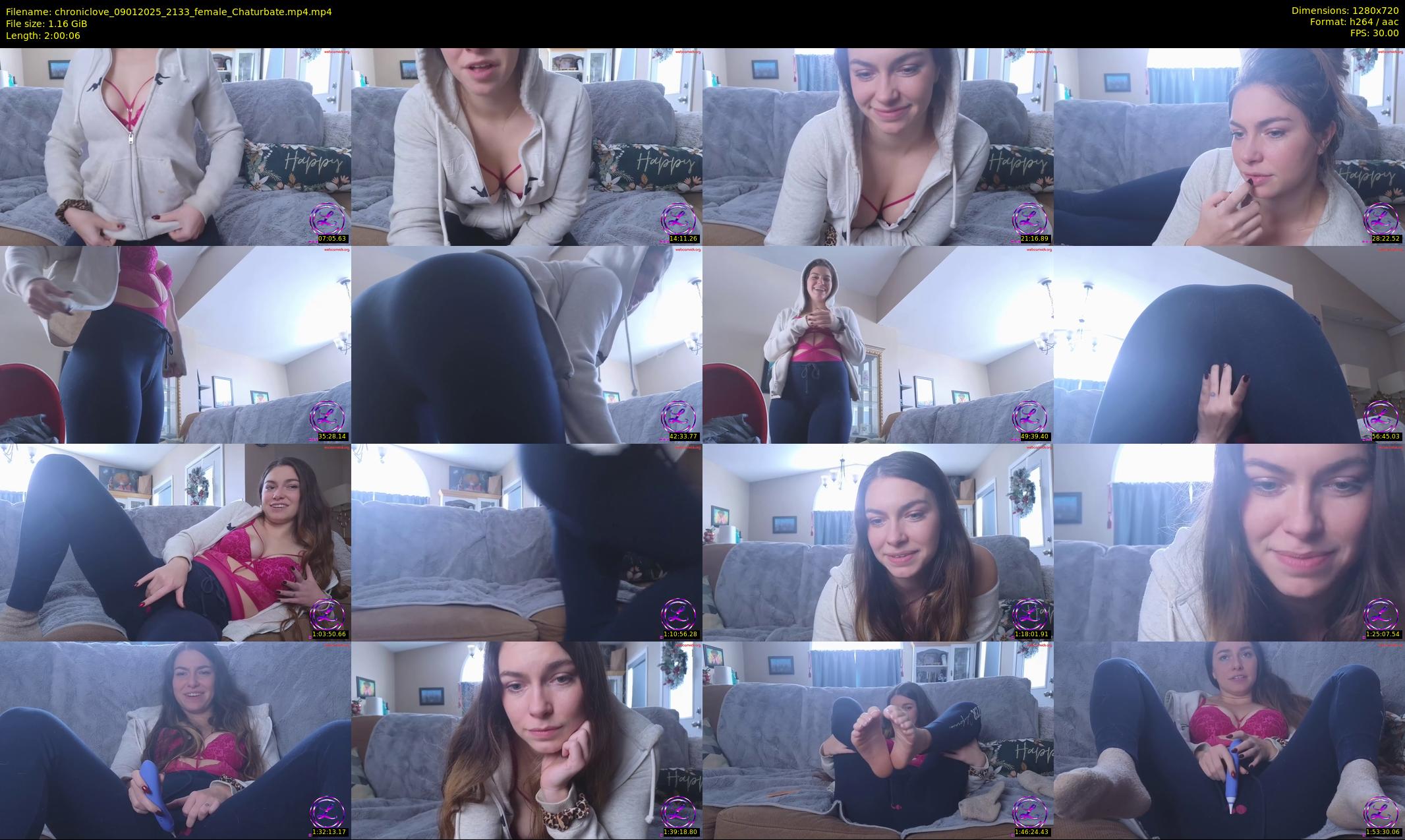 chroniclove — 121 minute Chaturbate female cam show recording, 720p, Jan 9, 2025