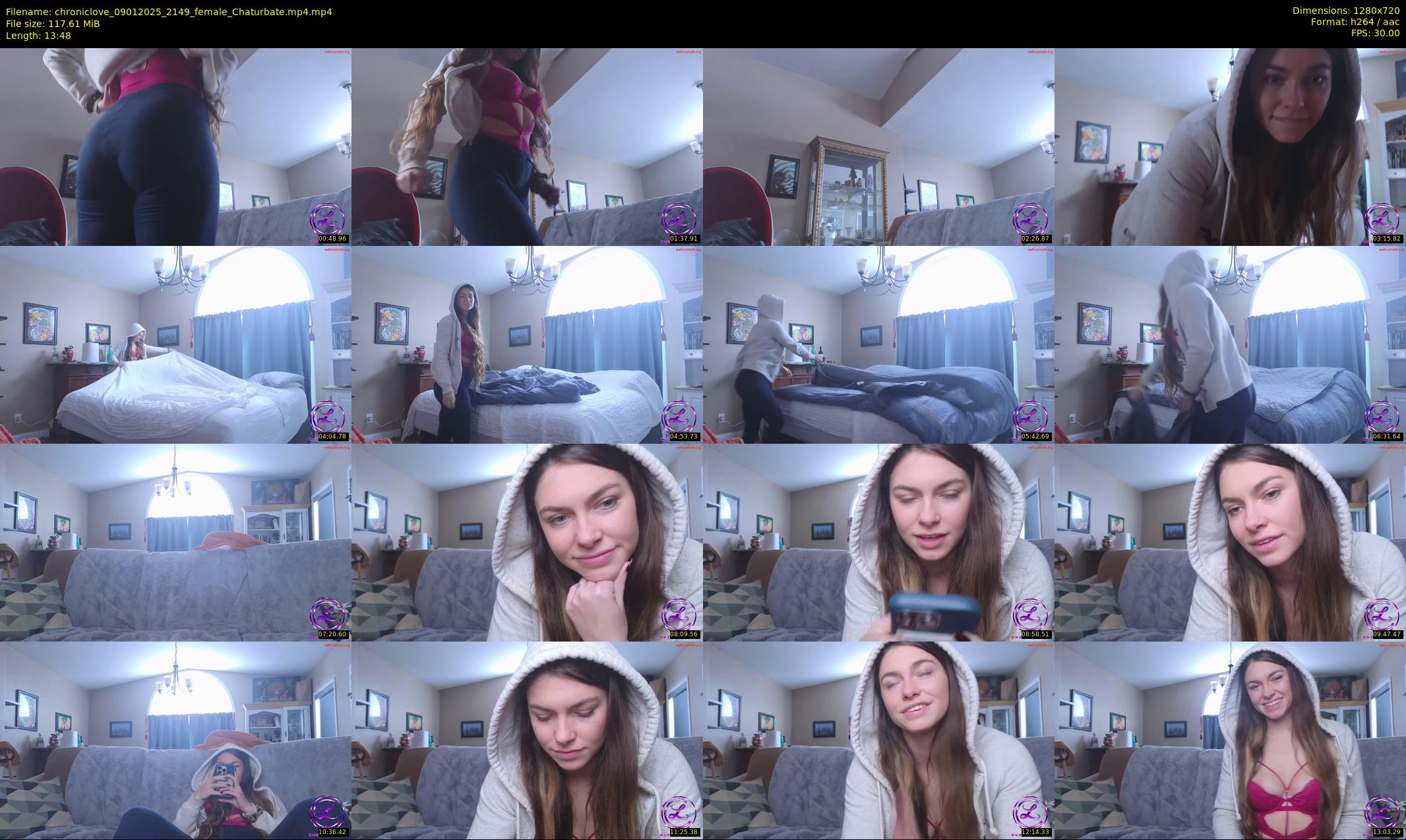 chroniclove — 14 minute Chaturbate female cam show recording, 720p, Jan 9, 2025