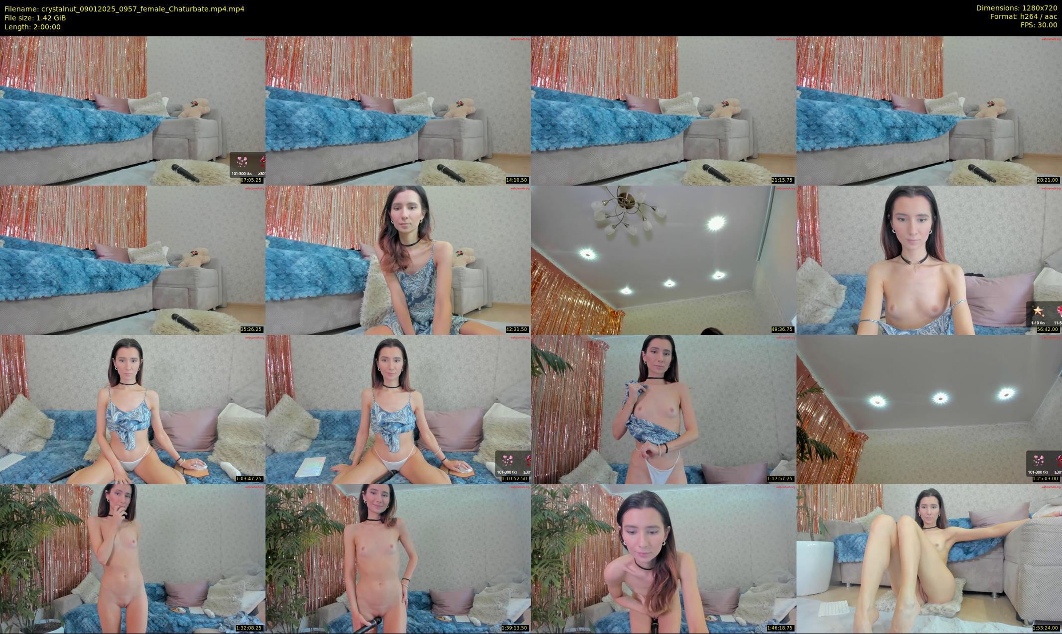 crystalnut — 120 minute Chaturbate female cam show recording, 720p, Jan 9, 2025