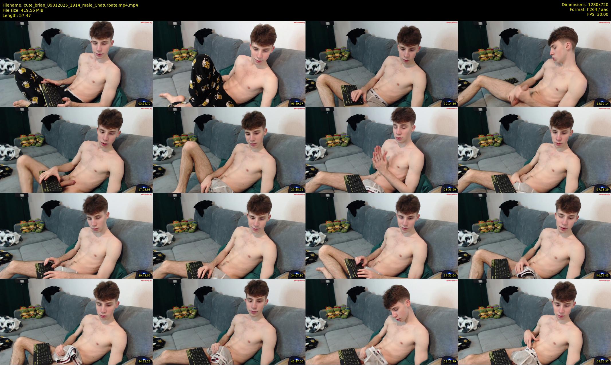 cute_brian — 58 minute Chaturbate male cam show recording, 720p, Jan 9, 2025