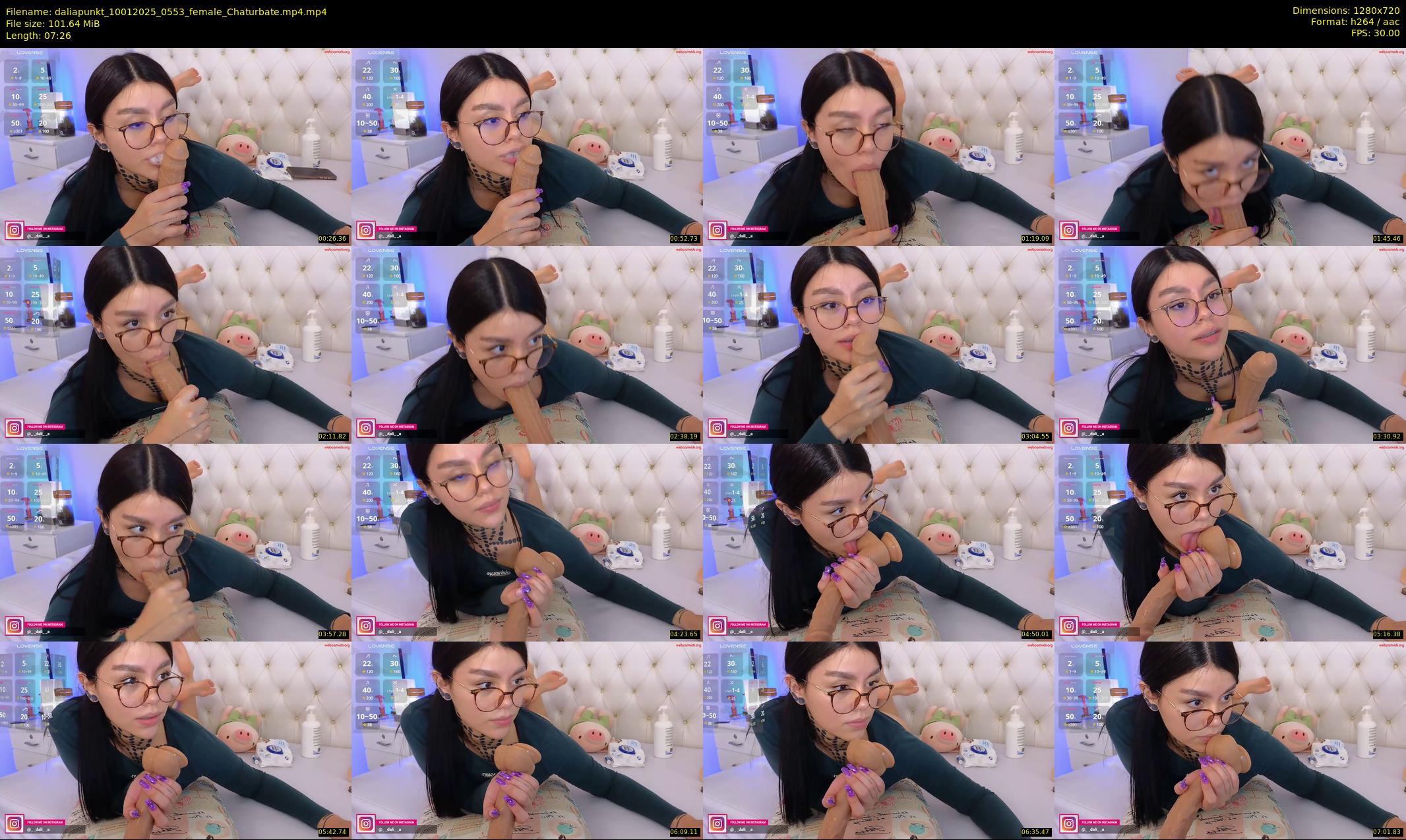 daliapunkt — 8 minute Chaturbate female cam show recording, 720p, Jan 10, 2025