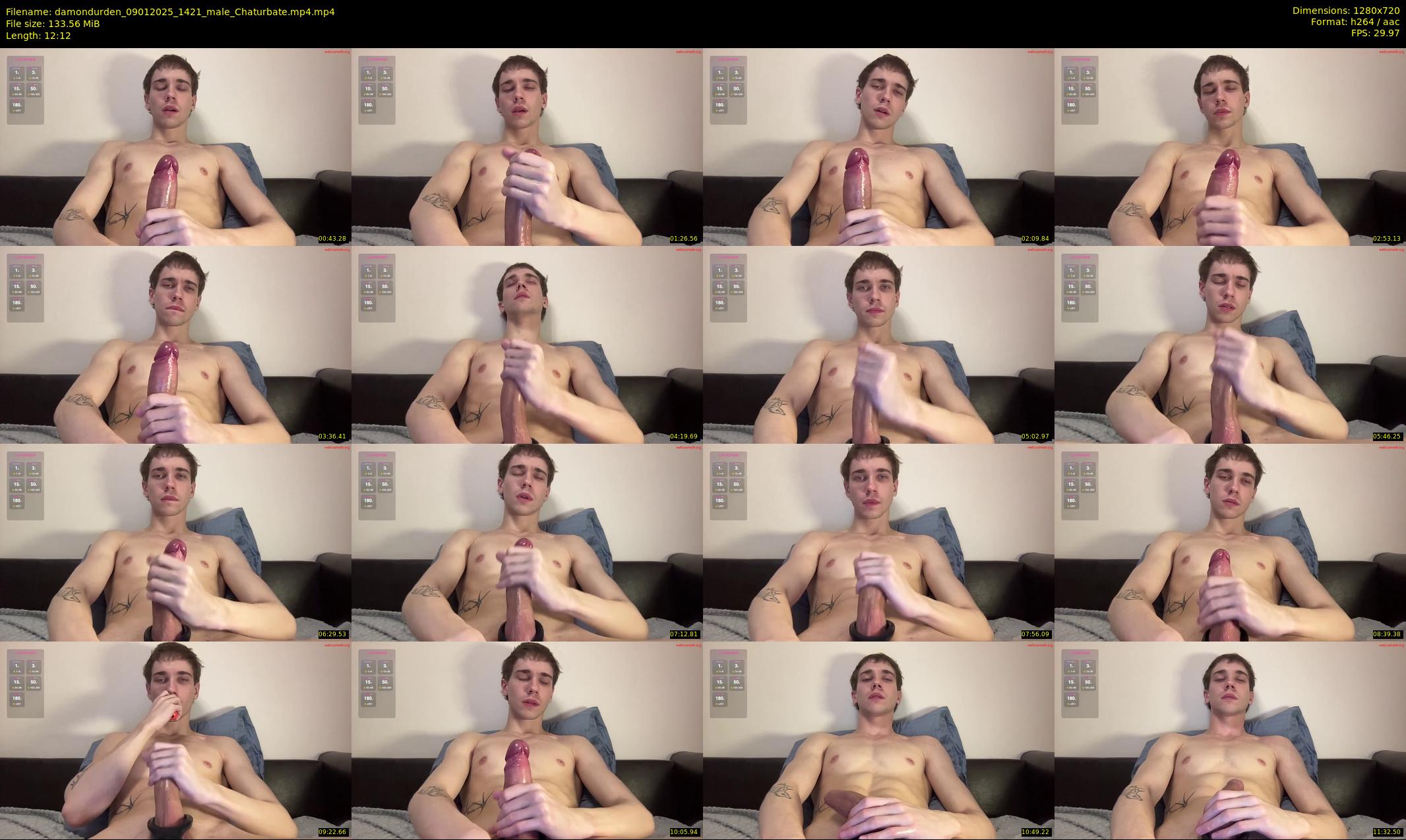 damondurden — 13 minute Chaturbate male cam show recording, 720p, Jan 9, 2025