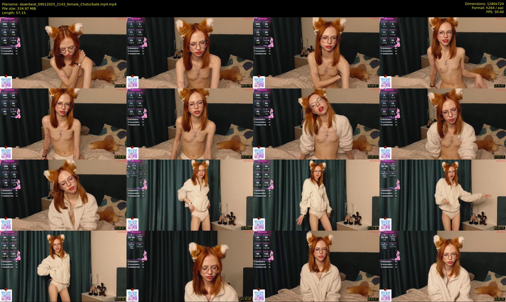 dawnbeat — 58 minute Chaturbate female cam show recording, 720p, Jan 9, 2025