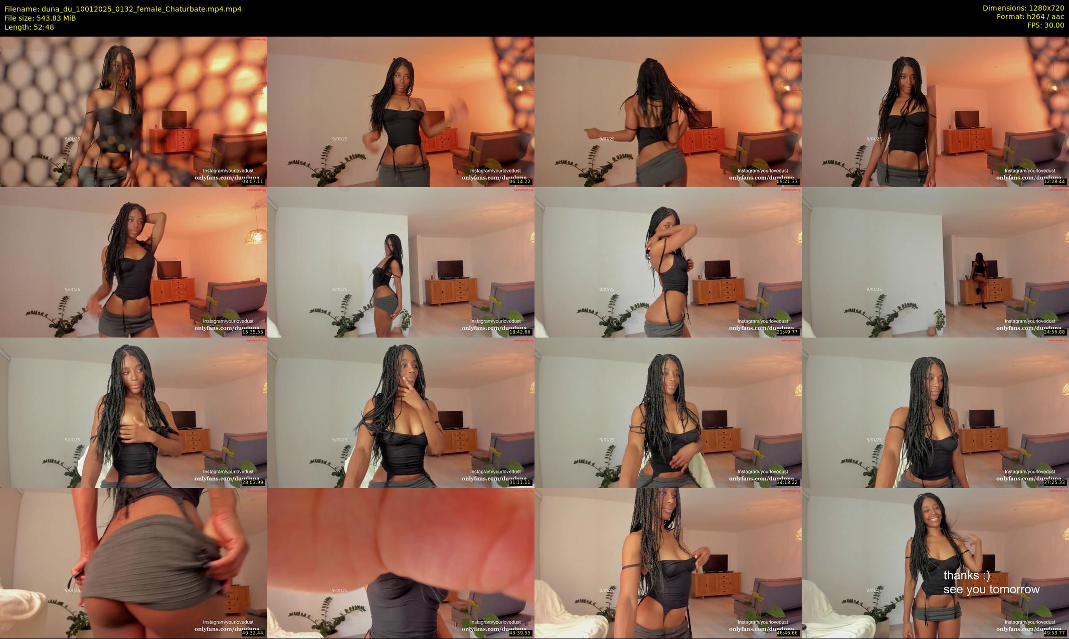 duna_du — 53 minute Chaturbate female cam show recording, 720p, Jan 10, 2025