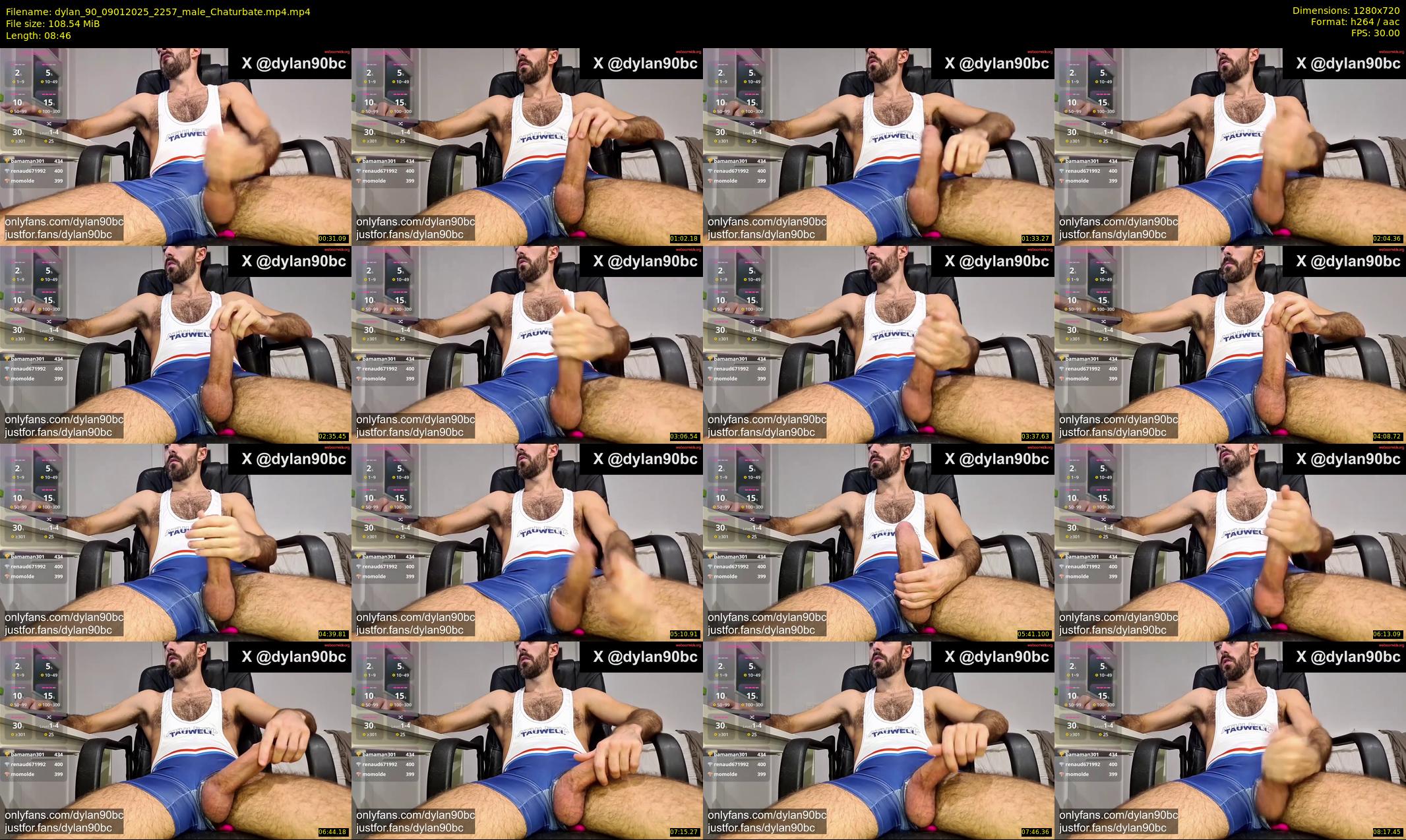 dylan_90 — 9 minute Chaturbate male cam show recording, 720p, Jan 9, 2025