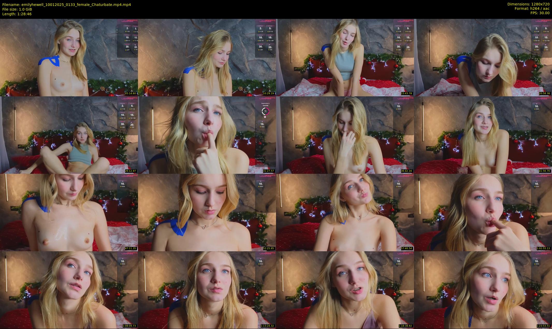 emilyhewell — 89 minute Chaturbate female cam show recording, 720p, Jan 10, 2025
