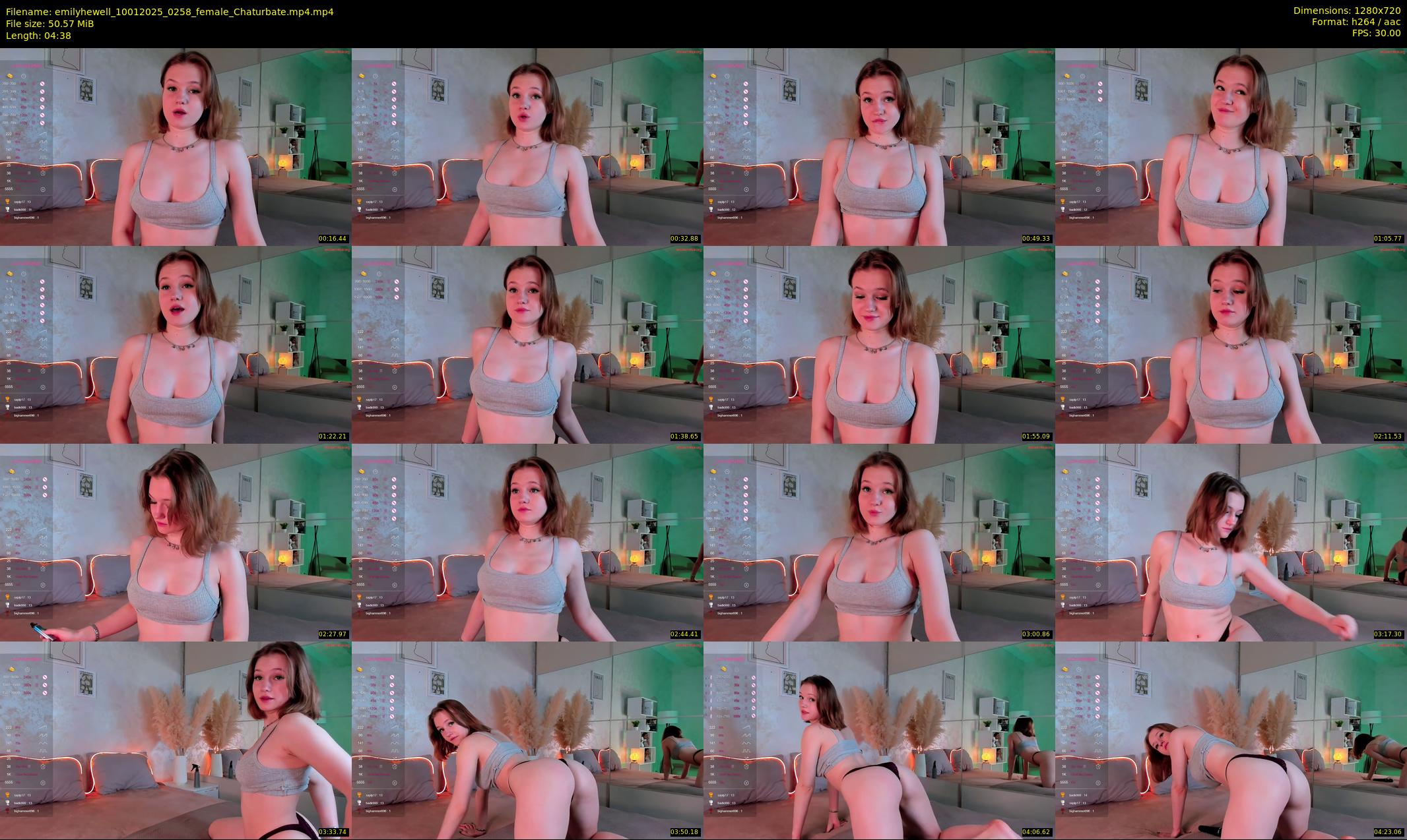 emilyhewell — 5 minute Chaturbate female cam show recording, 720p, Jan 10, 2025