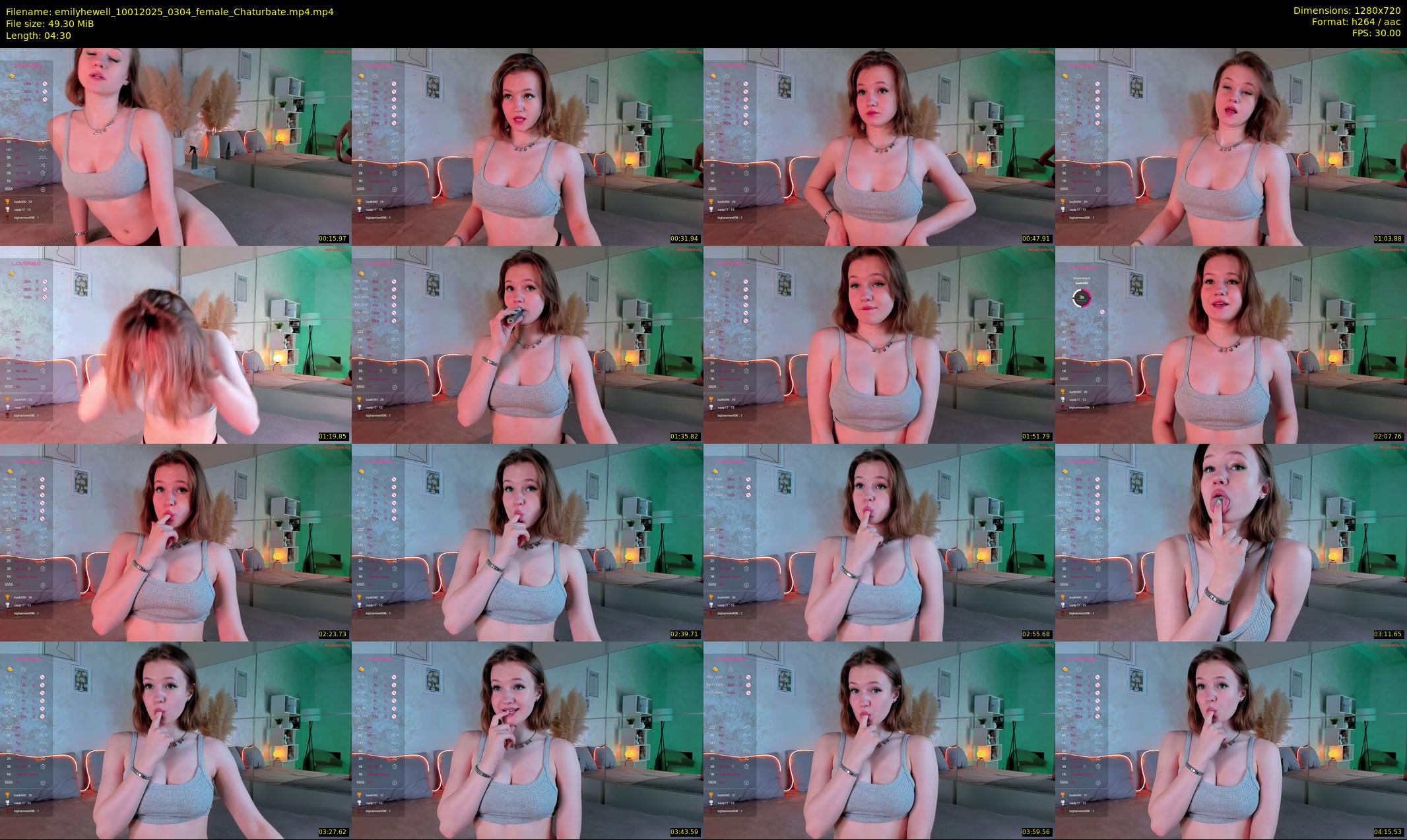 emilyhewell — 5 minute Chaturbate female cam show recording, 720p, Jan 10, 2025
