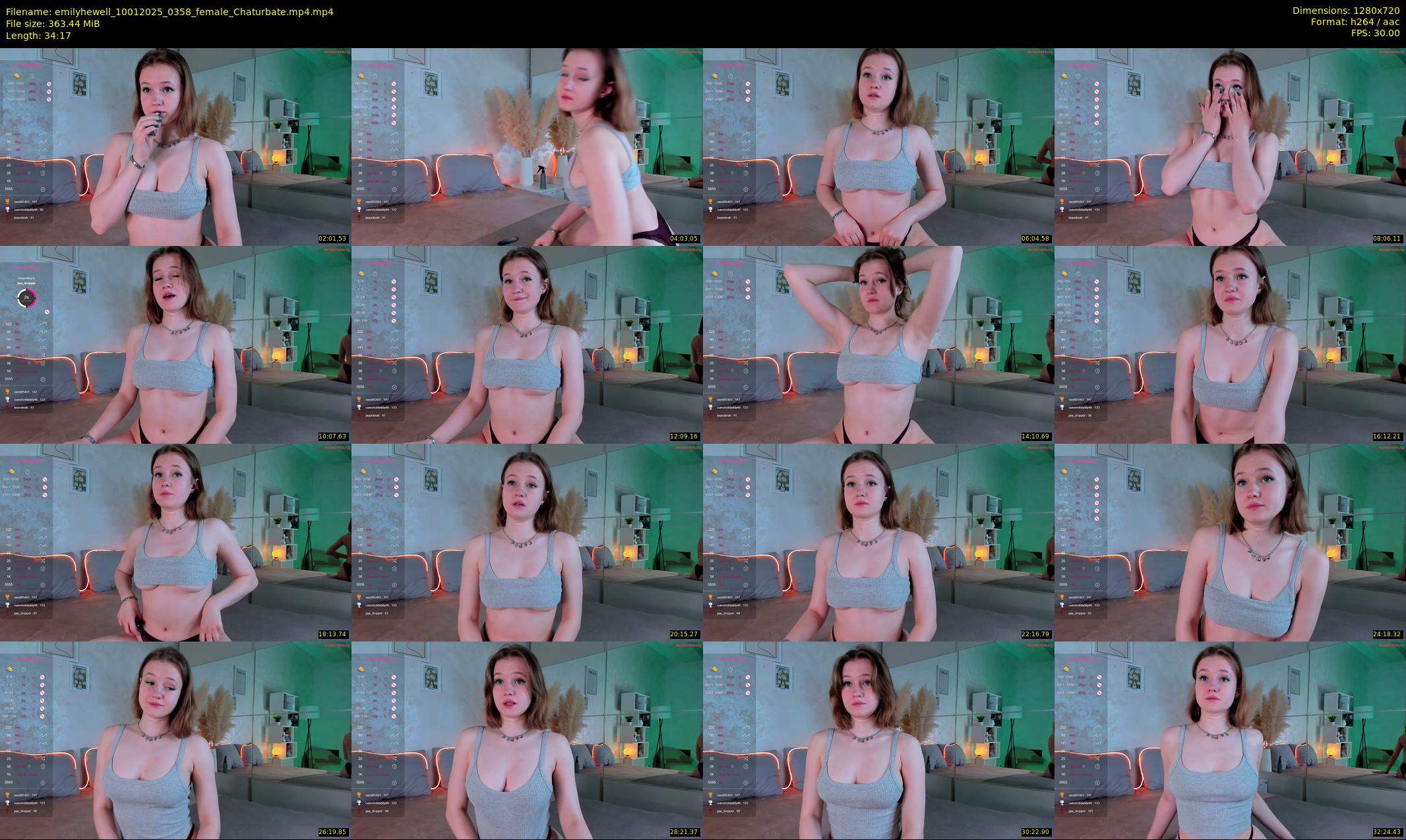 emilyhewell — 35 minute Chaturbate female cam show recording, 720p, Jan 10, 2025