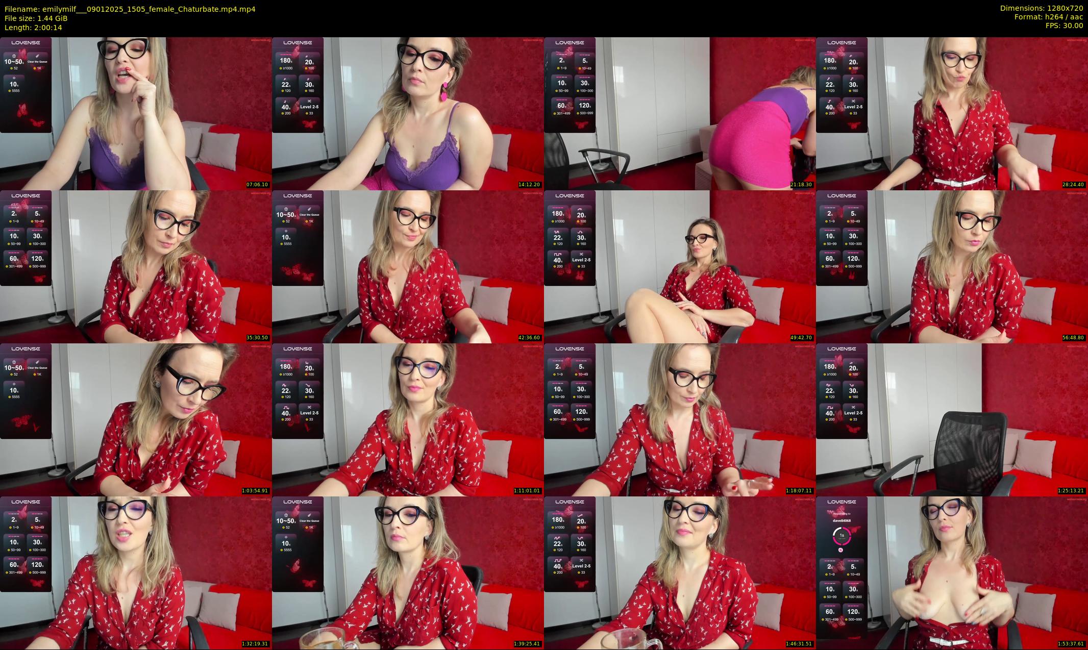 emilymilf__ — 121 minute Chaturbate female cam show recording, 720p, Jan 9, 2025