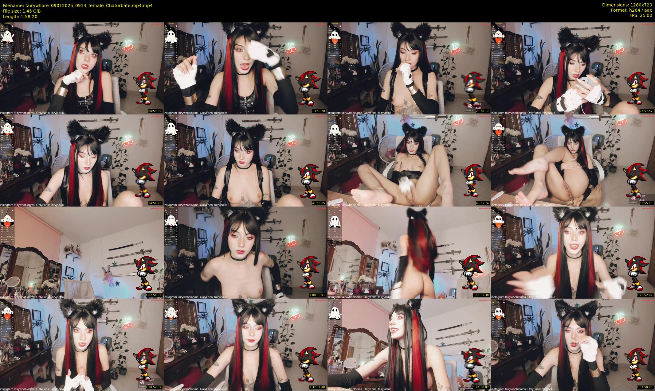 fairywhore — 119 minute Chaturbate female cam show recording, 720p, Jan 9, 2025