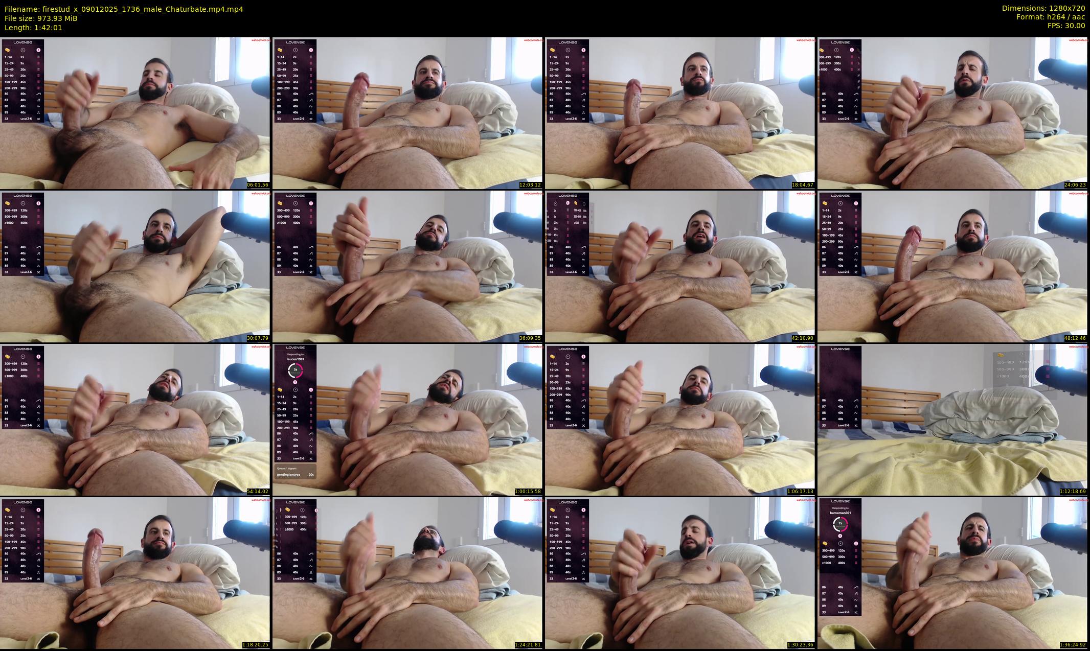 firestud_x — 103 minute Chaturbate male cam show recording, 720p, Jan 9, 2025