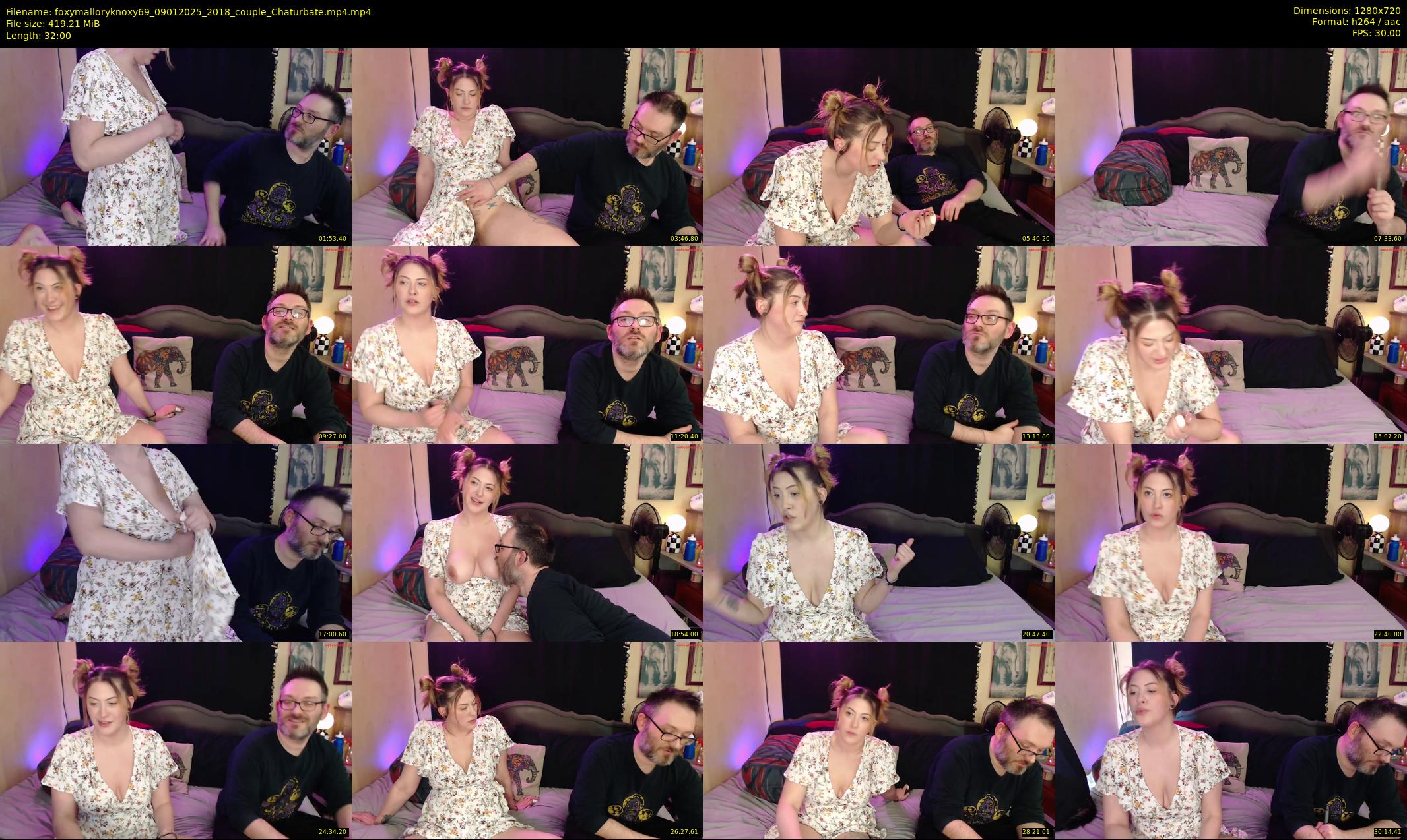 foxymalloryknoxy69 — 32 minute Chaturbate couple cam show recording, 720p, Jan 9, 2025