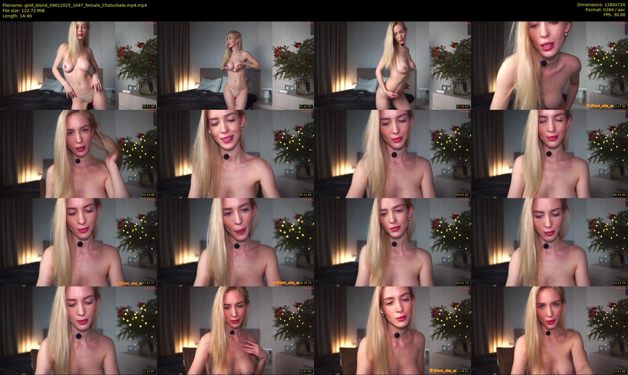 gold_blond — 15 minute Chaturbate female cam show recording, 720p, Jan 9, 2025