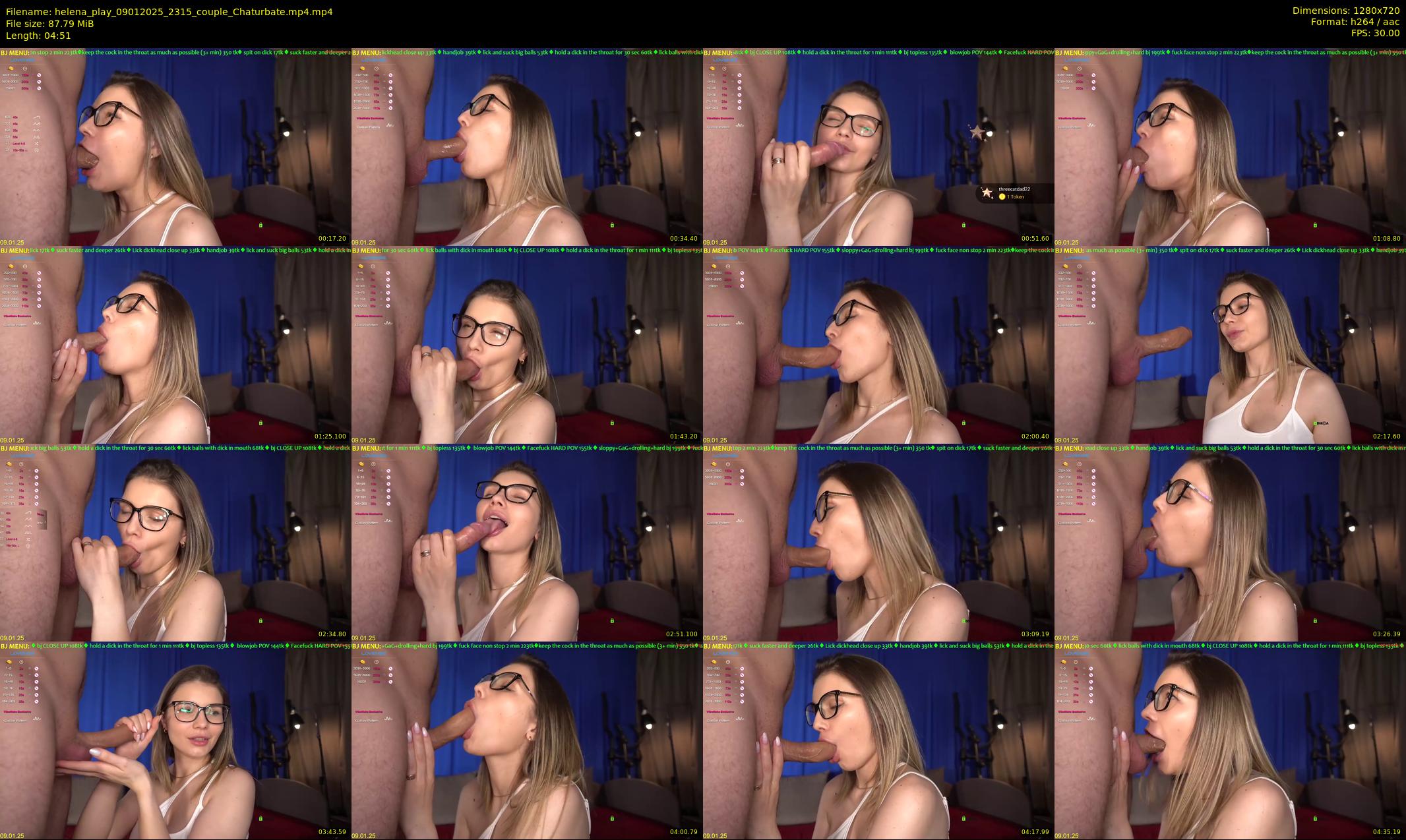 helena_play — 5 minute Chaturbate couple cam show recording, 720p, Jan 9, 2025