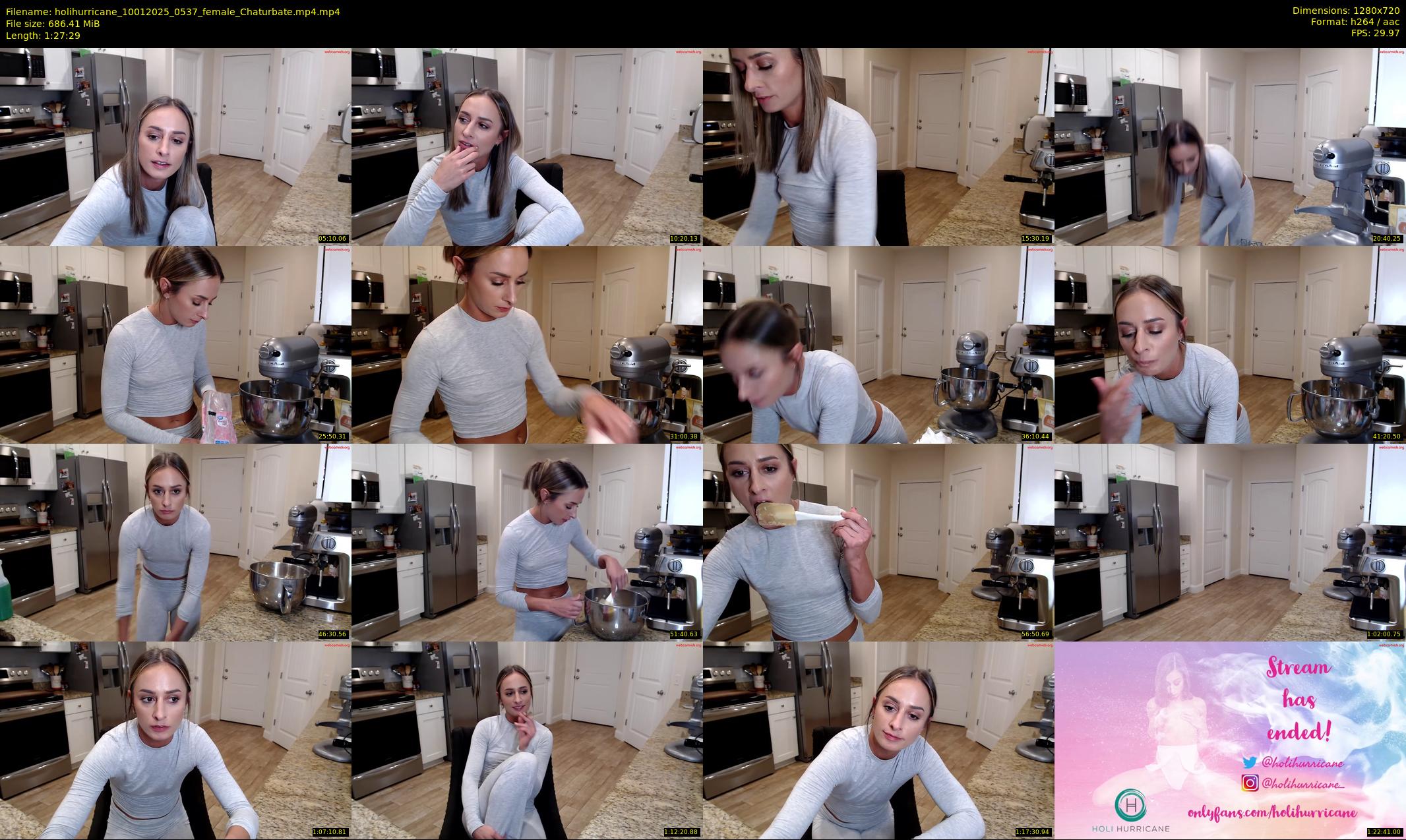 holihurricane — 88 minute Chaturbate female cam show recording, 720p, Jan 10, 2025