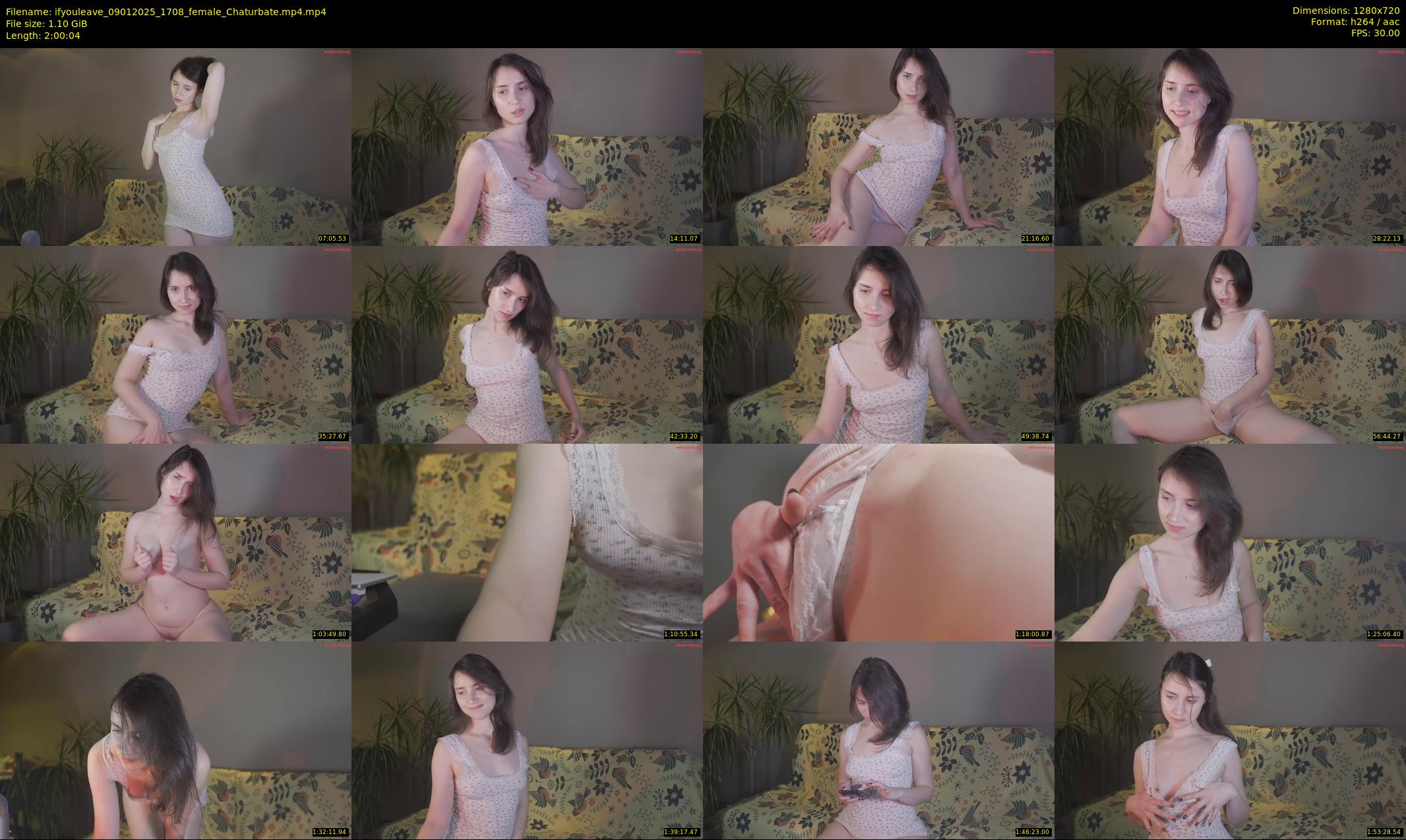 ifyouleave — 121 minute Chaturbate female cam show recording, 720p, Jan 9, 2025