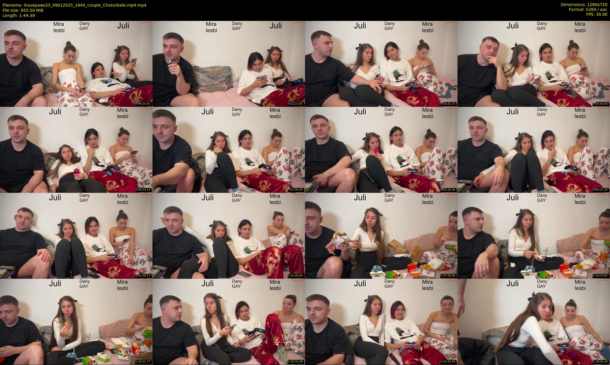 ihavepaws33 — 105 minute Chaturbate couple cam show recording, 720p, Jan 9, 2025