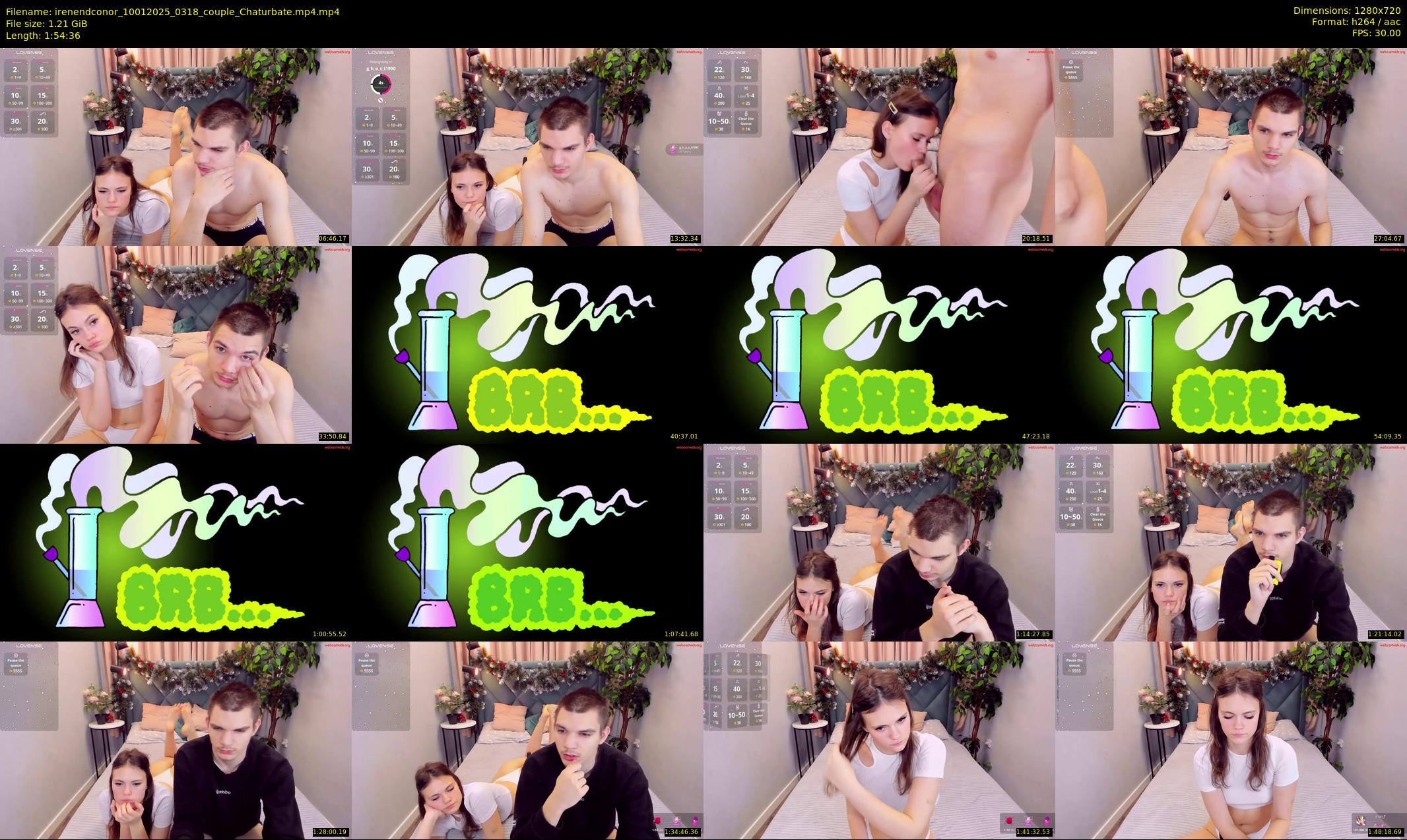 irenendconor — 115 minute Chaturbate couple cam show recording, 720p, Jan 10, 2025