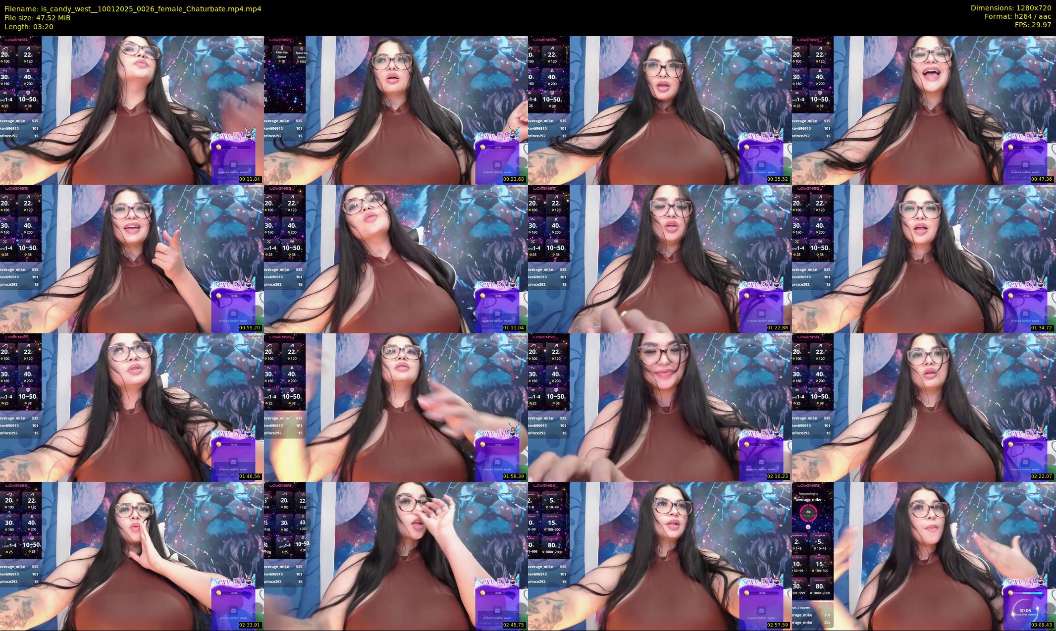 is_candy_west_ — 4 minute Chaturbate female cam show recording, 720p, Jan 10, 2025