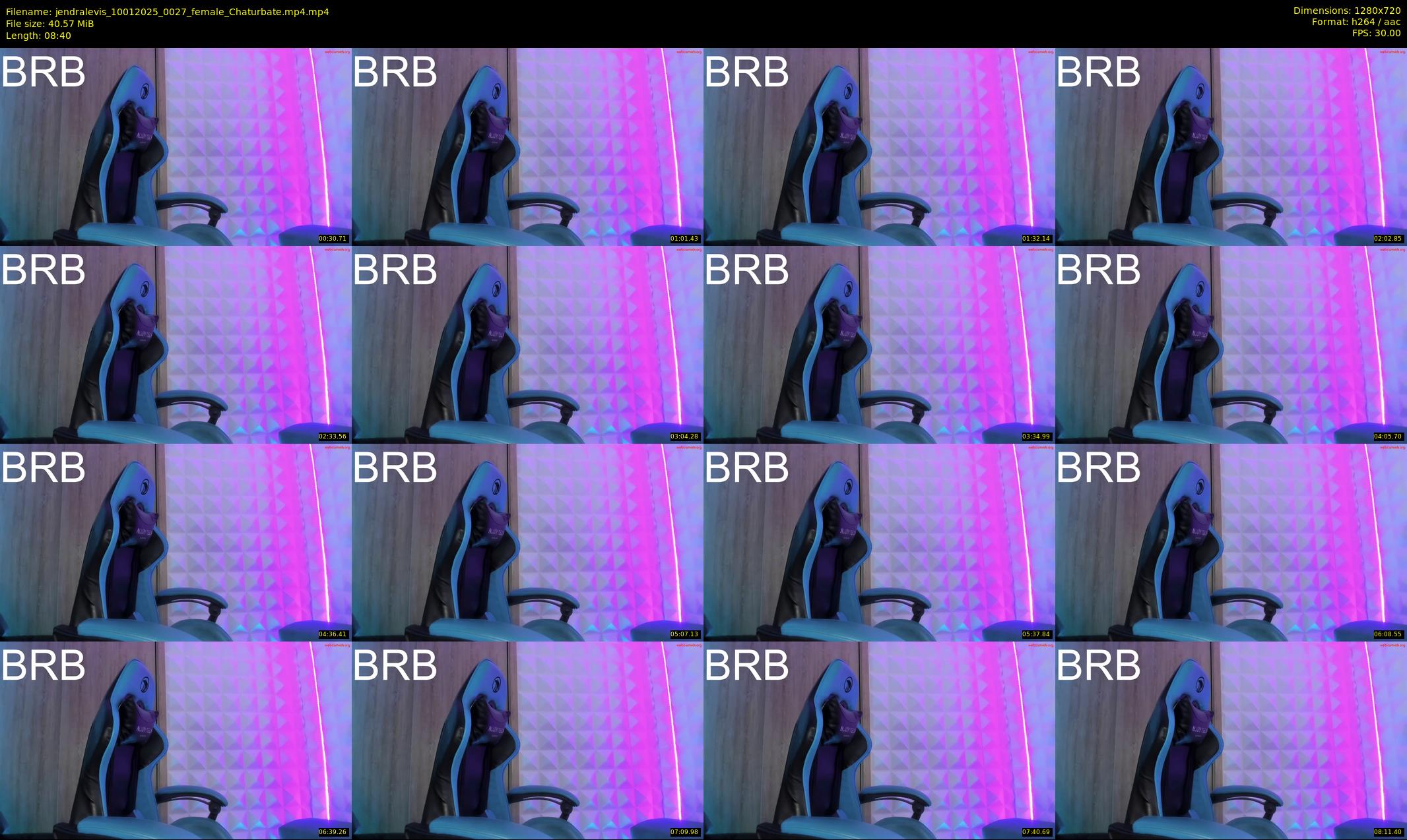 jendralevis — 9 minute Chaturbate female cam show recording, 720p, Jan 10, 2025