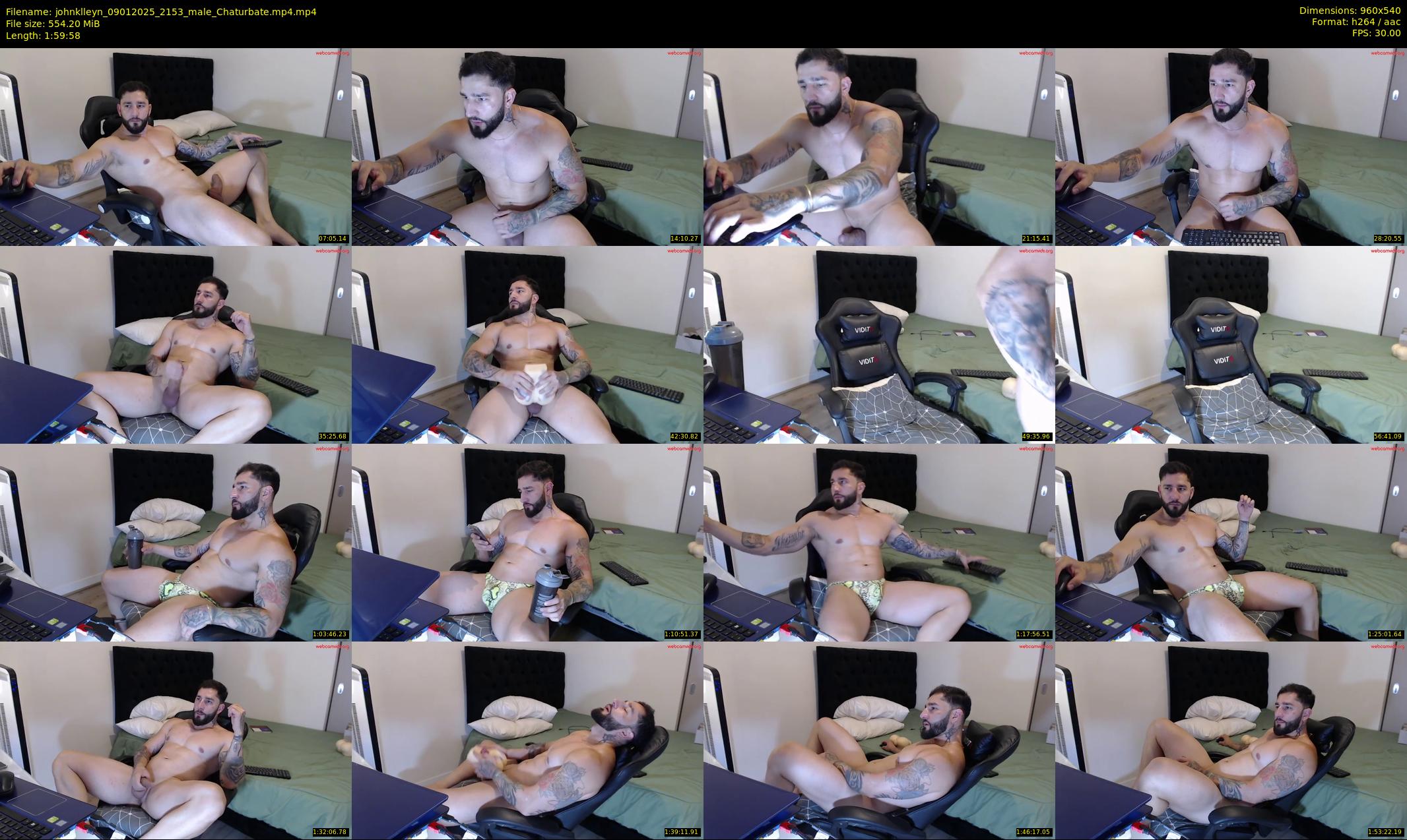 johnklleyn — 120 minute Chaturbate male cam show recording, 480p, Jan 9, 2025