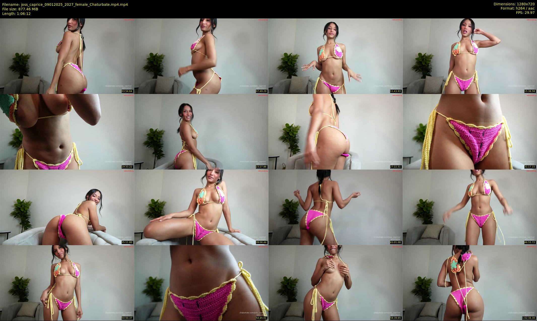 joss_caprice — 67 minute Chaturbate female cam show recording, 720p, Jan 9, 2025