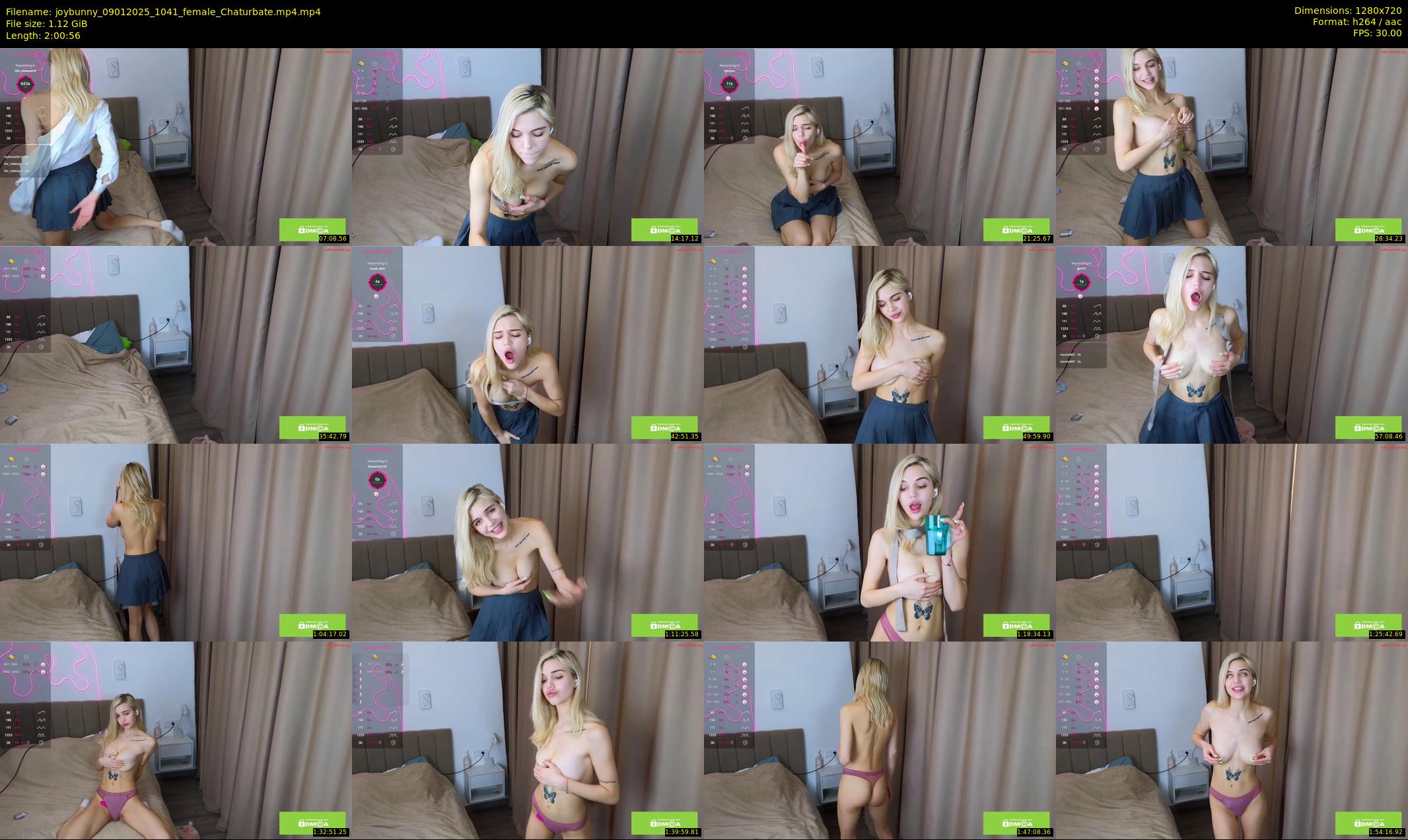 joybunny — 121 minute Chaturbate female cam show recording, 720p, Jan 9, 2025