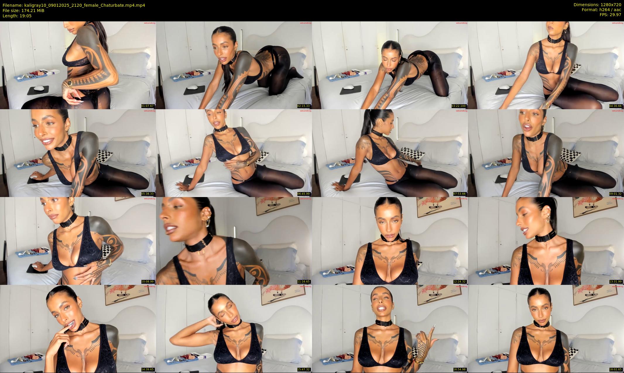 kaligray10 — 20 minute Chaturbate female cam show recording, 720p, Jan 9, 2025