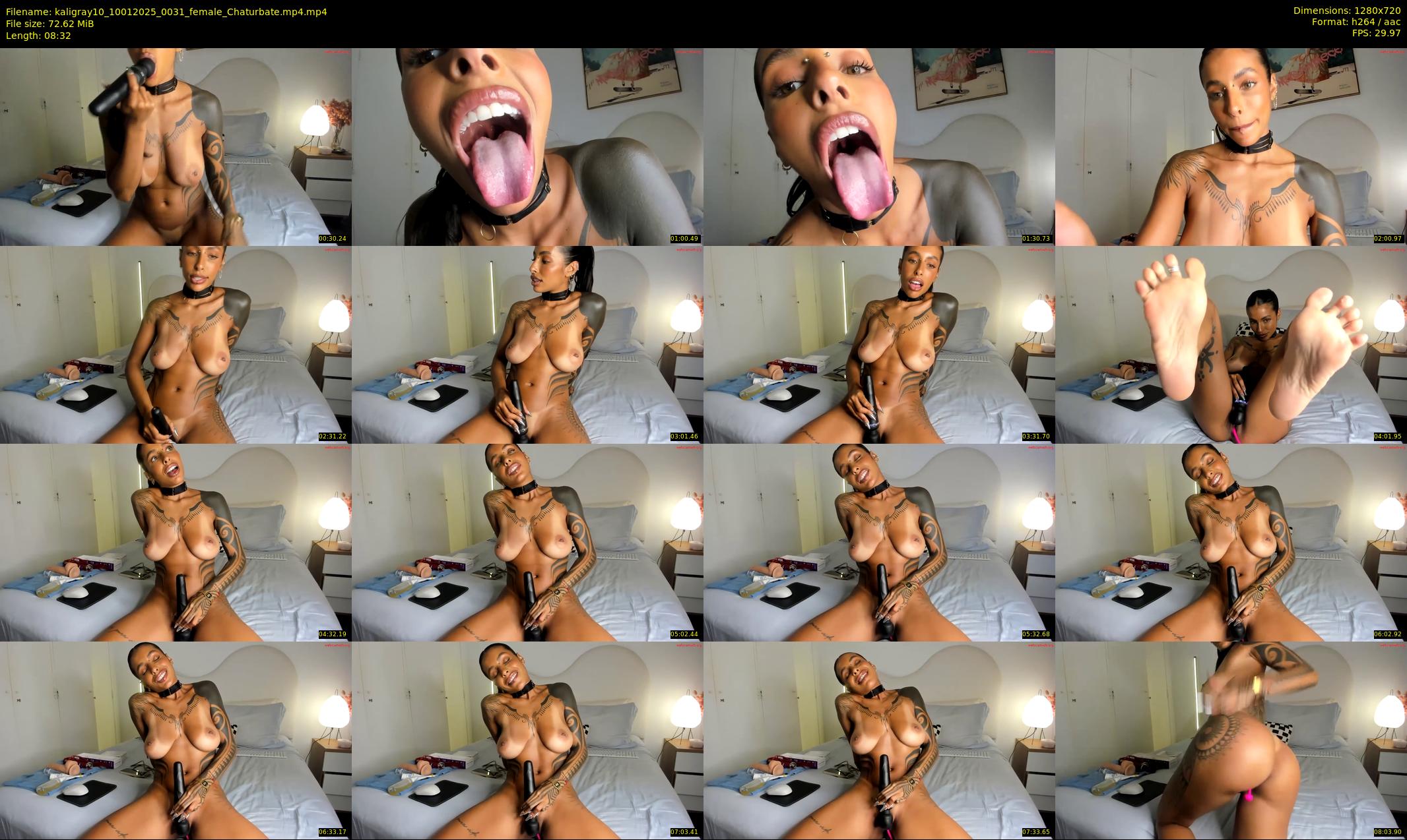 kaligray10 — 9 minute Chaturbate female cam show recording, 720p, Jan 10, 2025