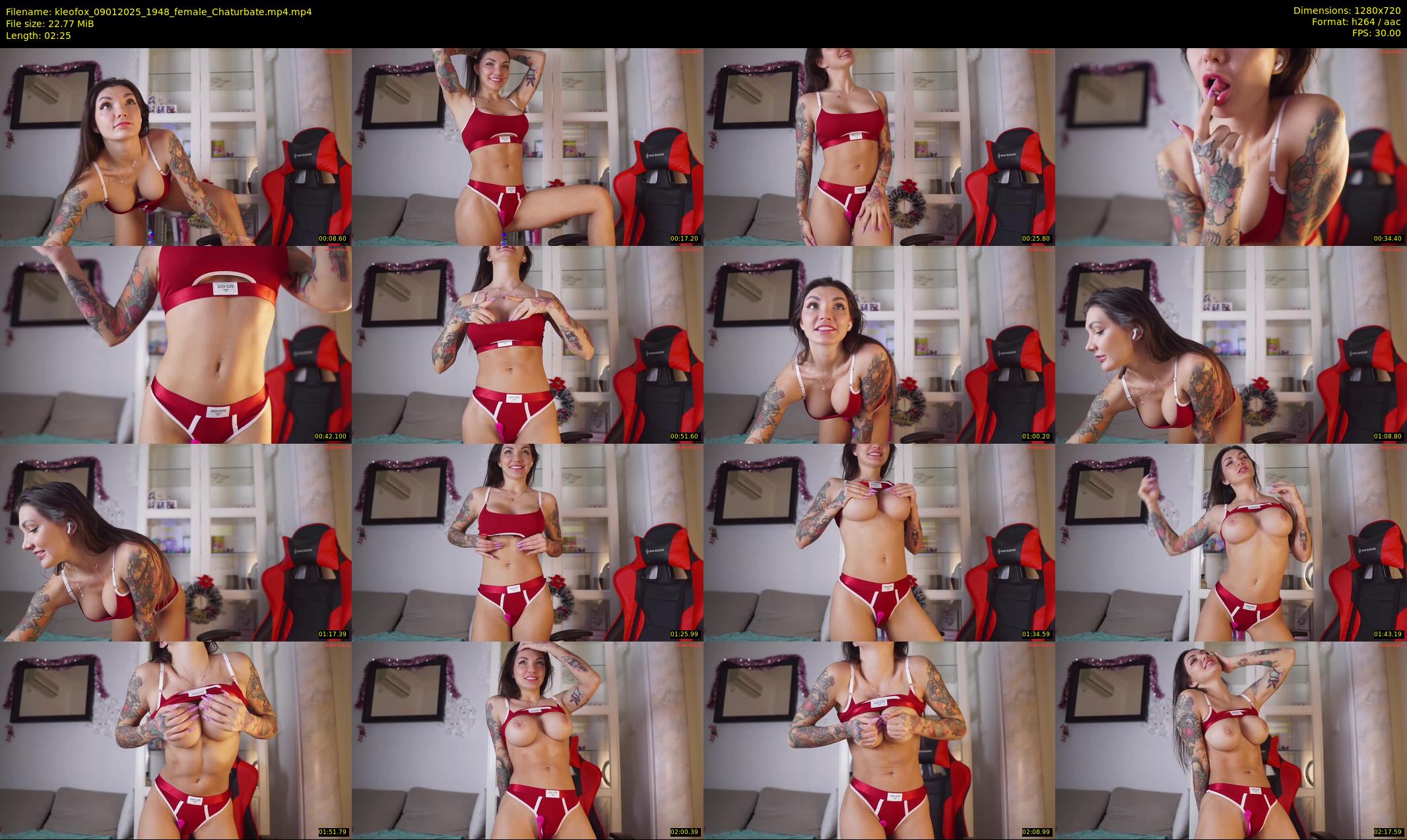 kleofox — 3 minute Chaturbate female cam show recording, 720p, Jan 9, 2025