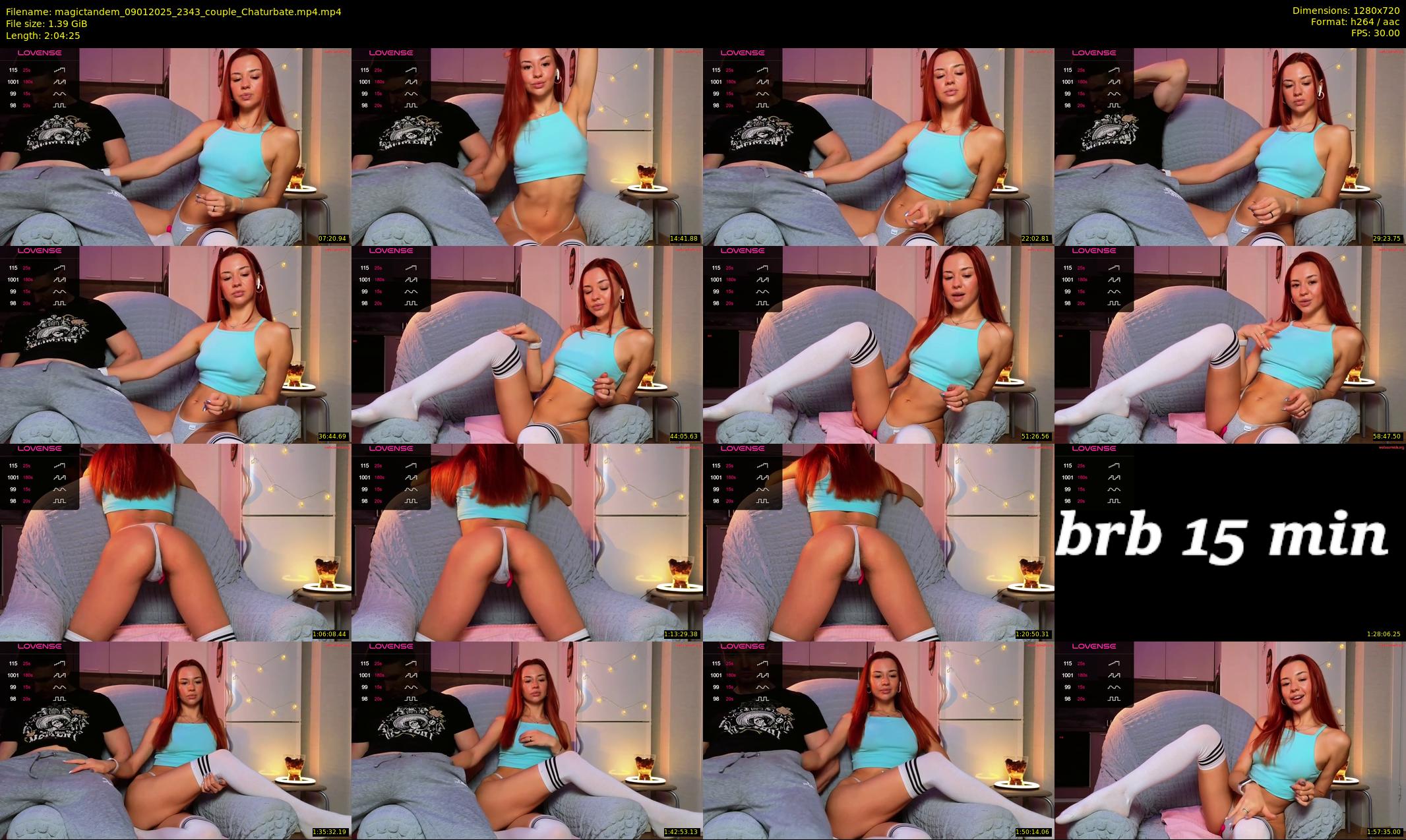 magictandem — 125 minute Chaturbate couple cam show recording, 720p, Jan 9, 2025