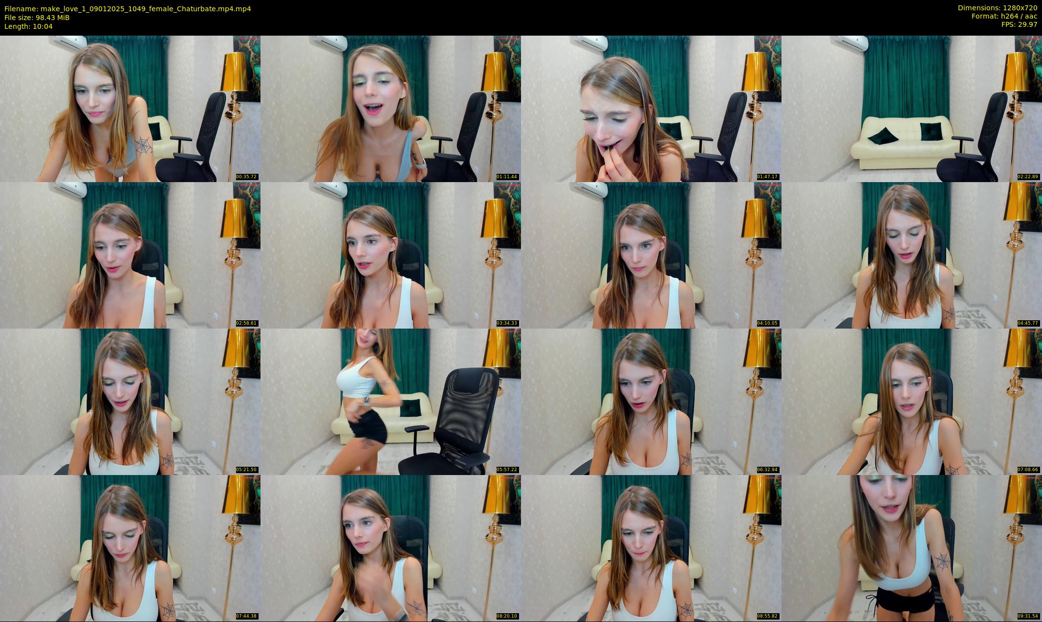 make_love_1 — 11 minute Chaturbate female cam show recording, 720p, Jan 9, 2025